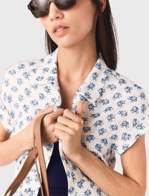 Jacquard print maxi dress - Blue