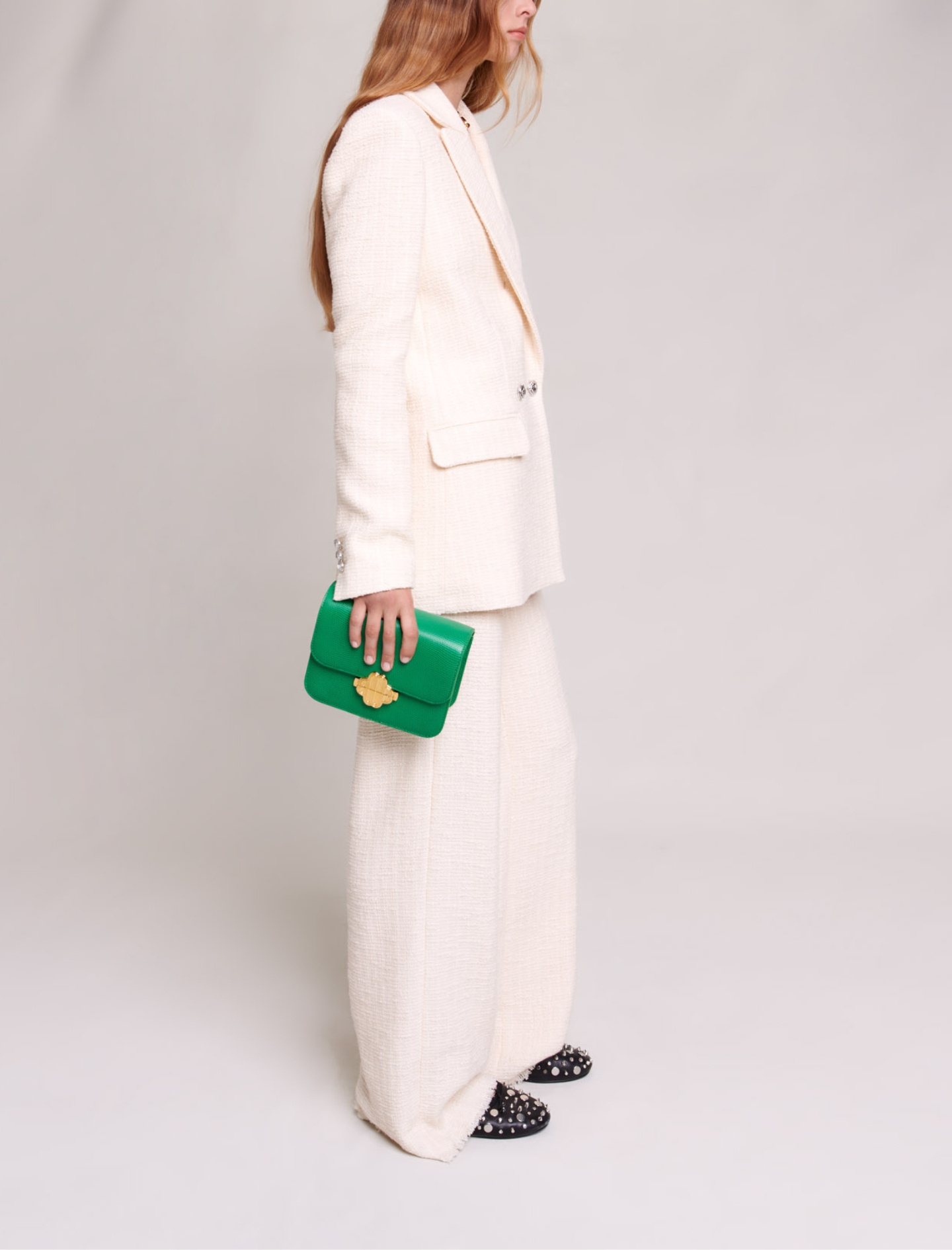 Tweed blazer - White