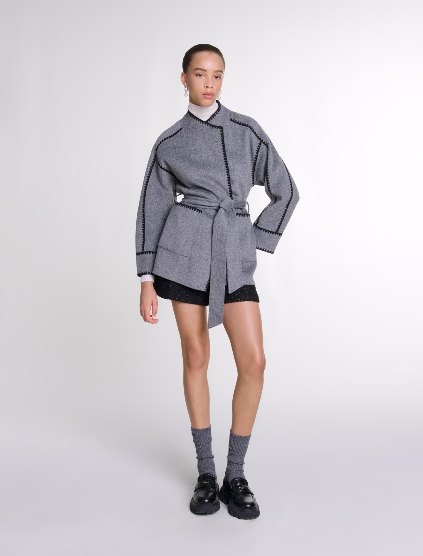 Double faced coat - Grey