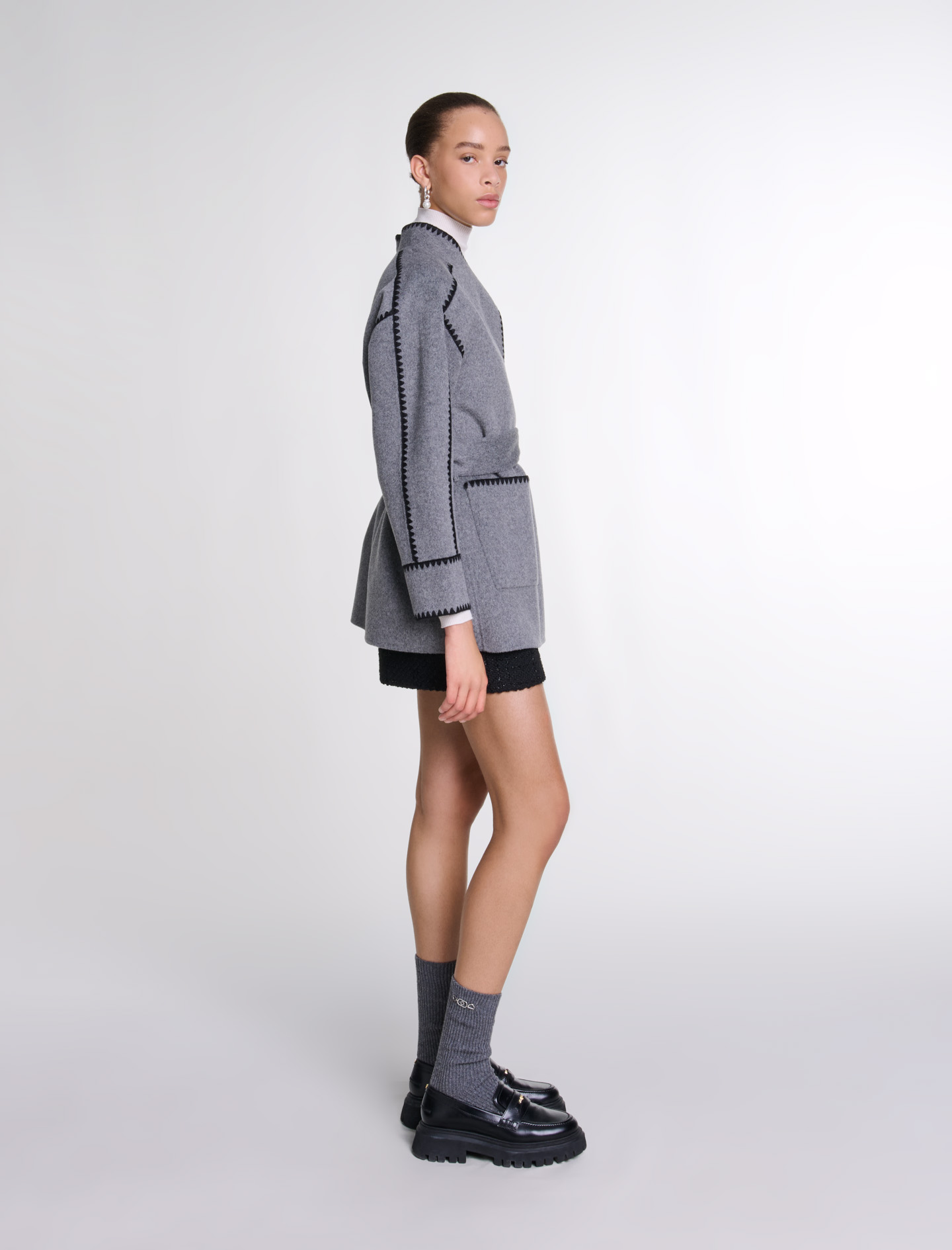 Double faced coat - Grey