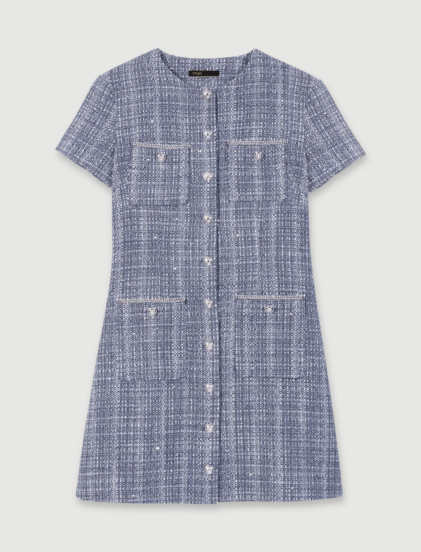 Tweed dress - Grey