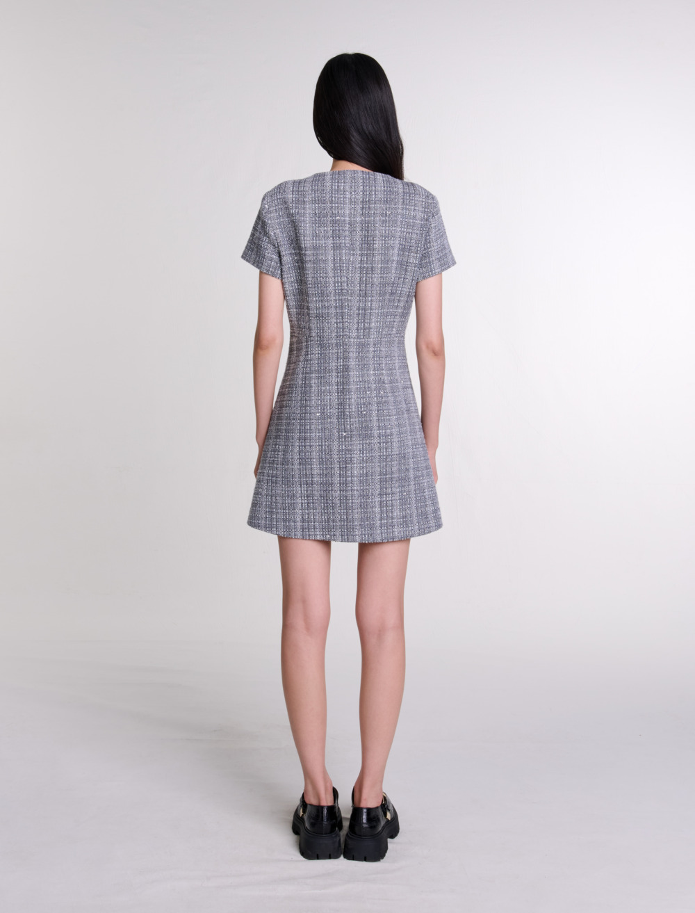 Tweed dress - Grey