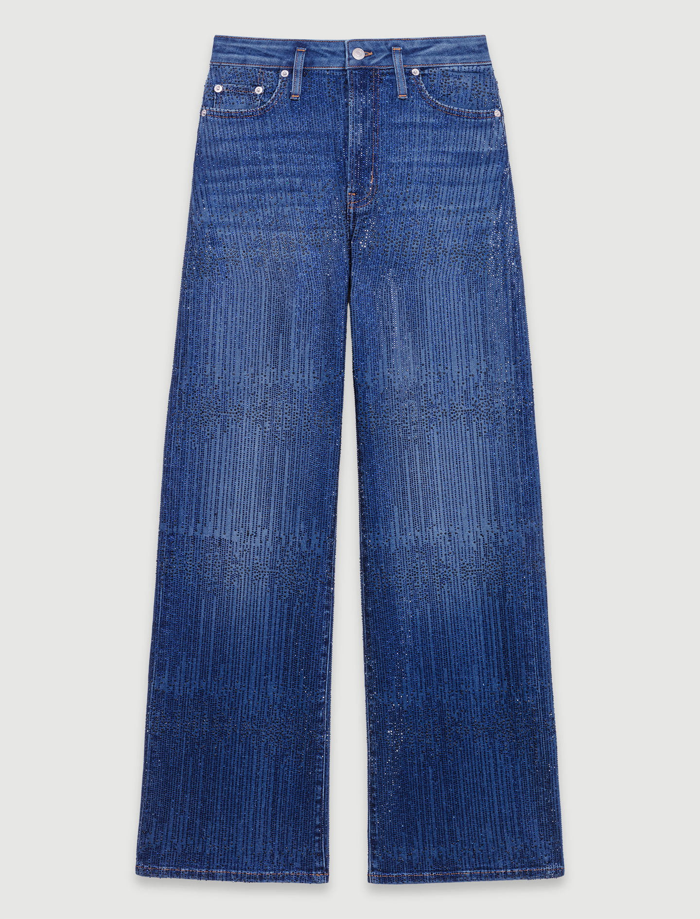 Rhinestone jeans - Blue