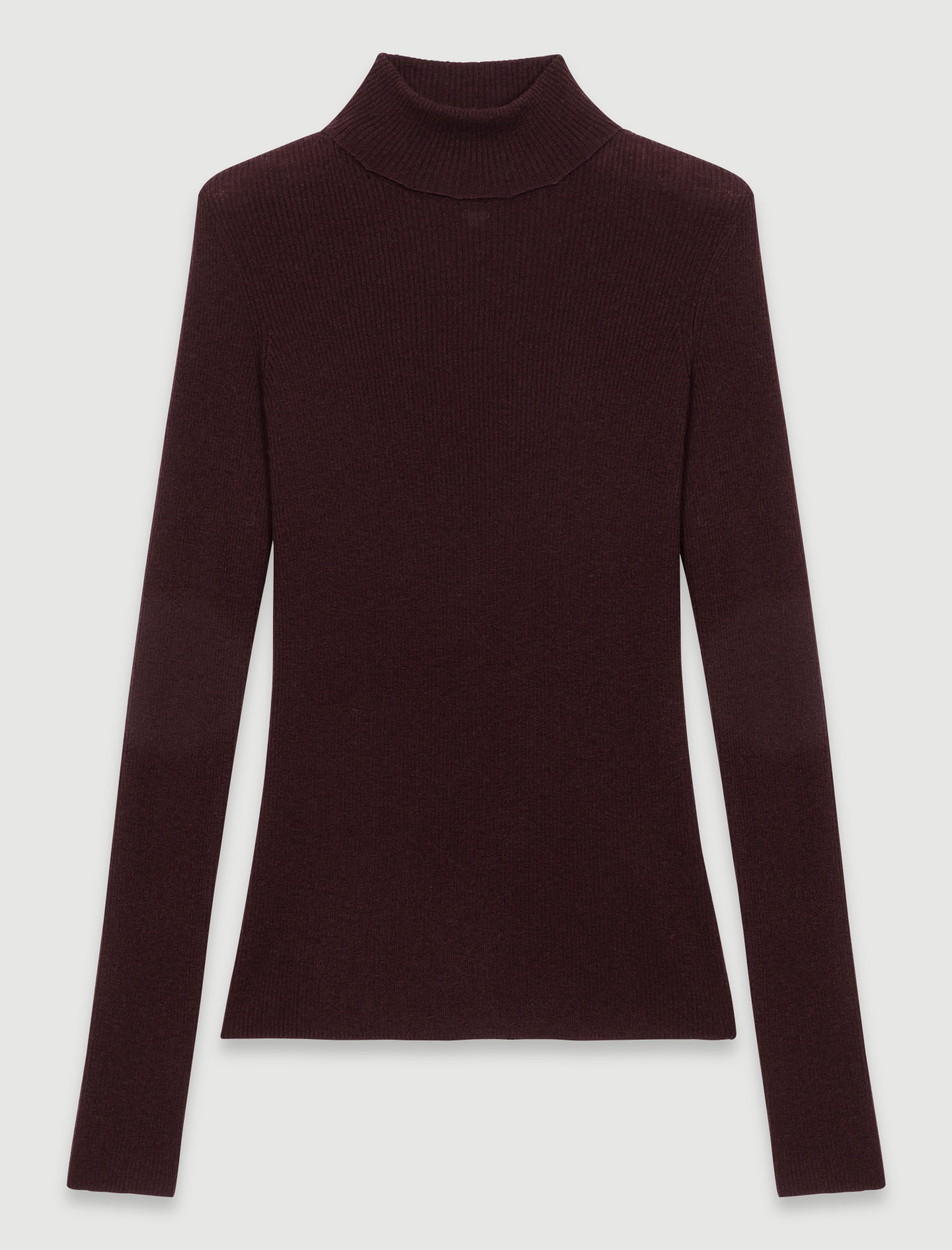 Wool and silk jumper - Brown