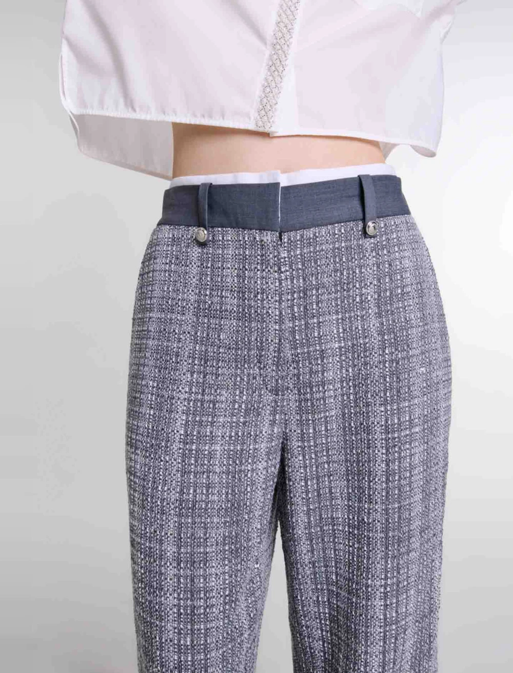 Tweed trousers - Grey
