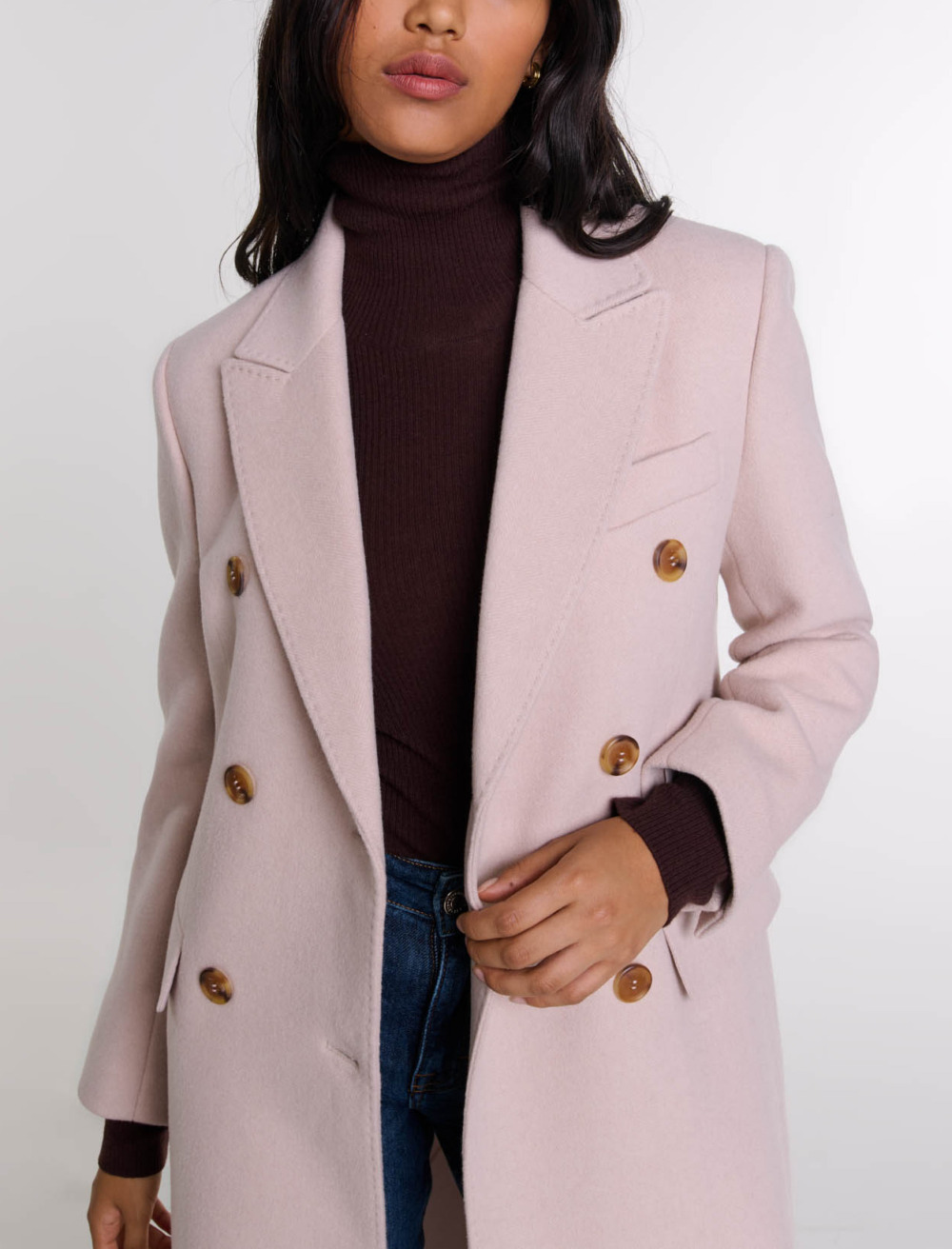 Long lined coat - Ecru
