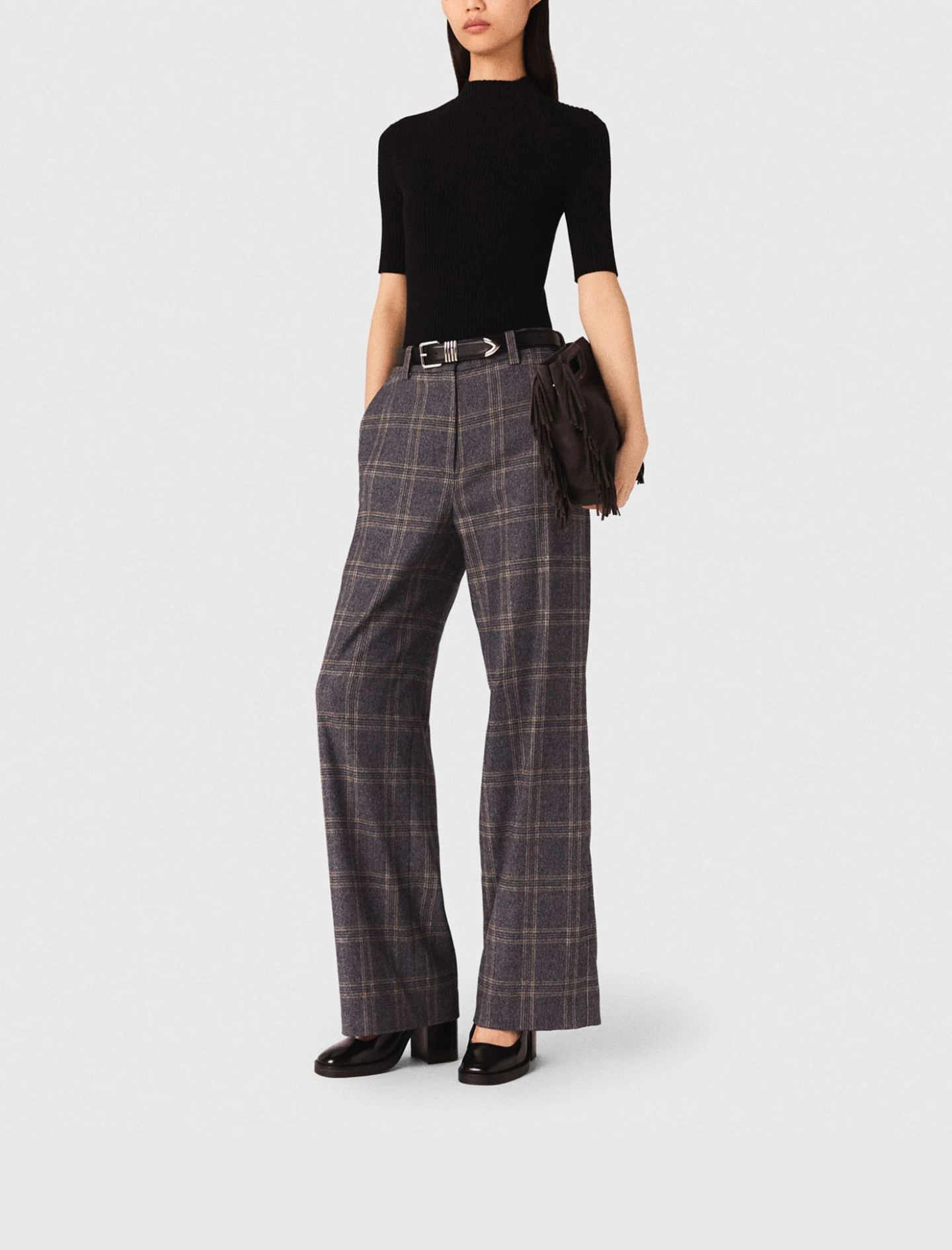 Rib knit top - Black