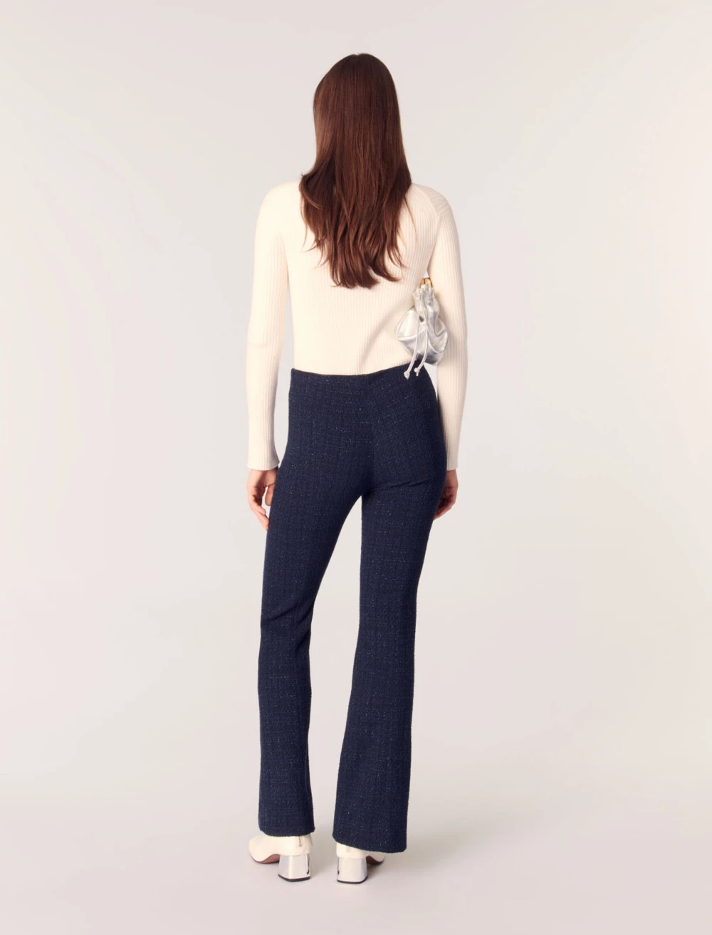 Tweed trousers - Navy