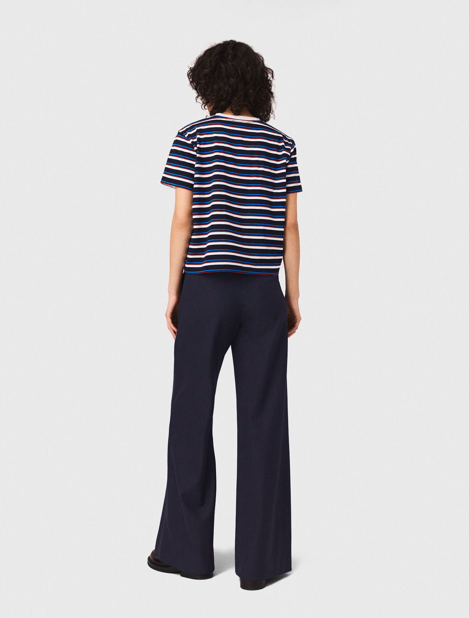 Suit trousers with pintucks - Navy