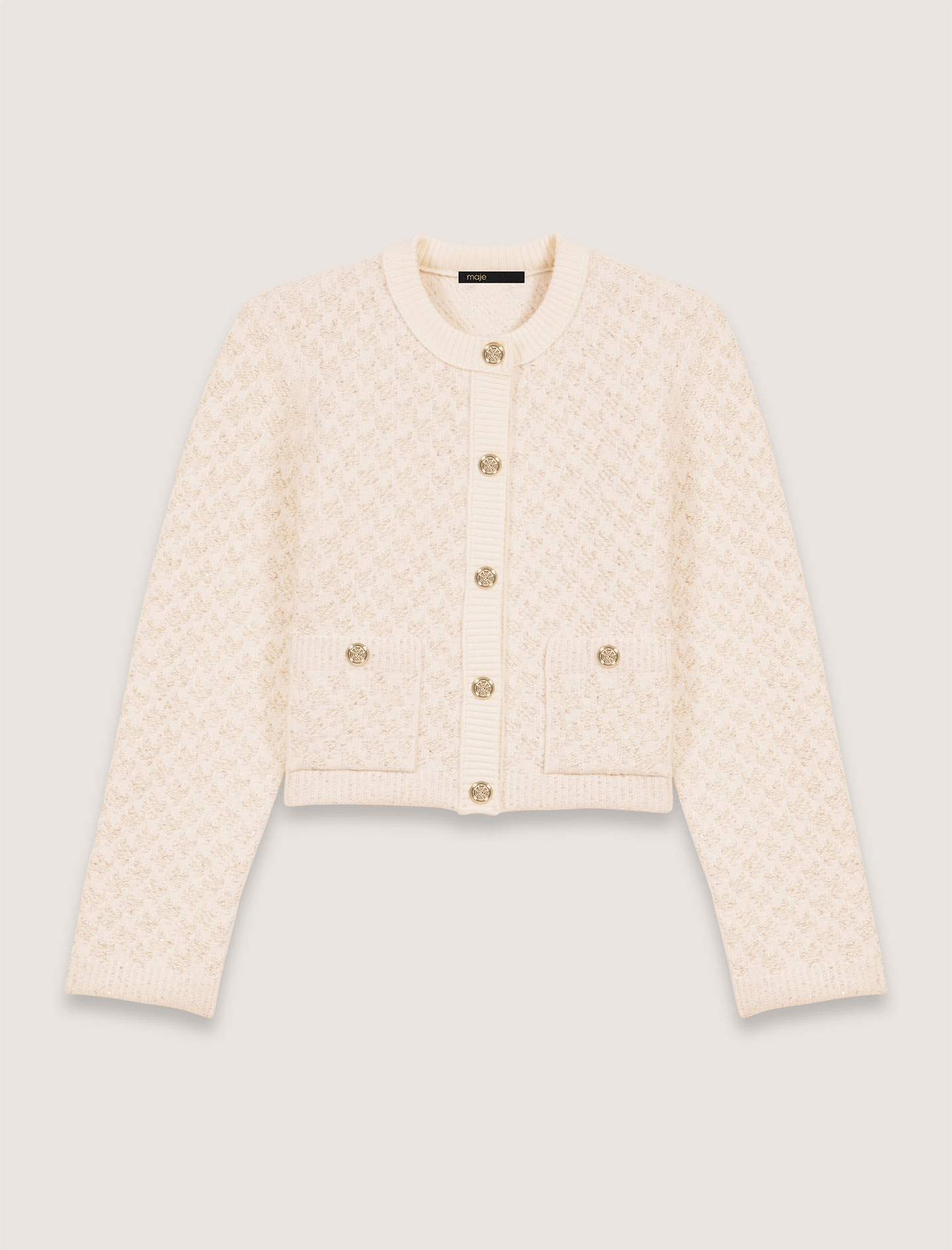 Her lip to Mercer Tweed Cardigan ベージュ　M herlipto☆Mercer Tweed Cardigan Mサイズ