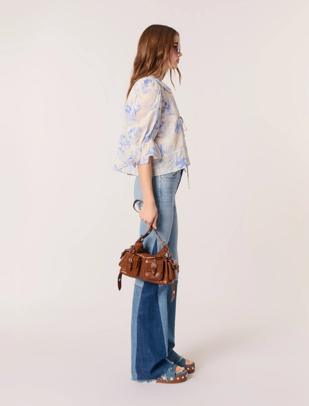 Patterned top - Blue