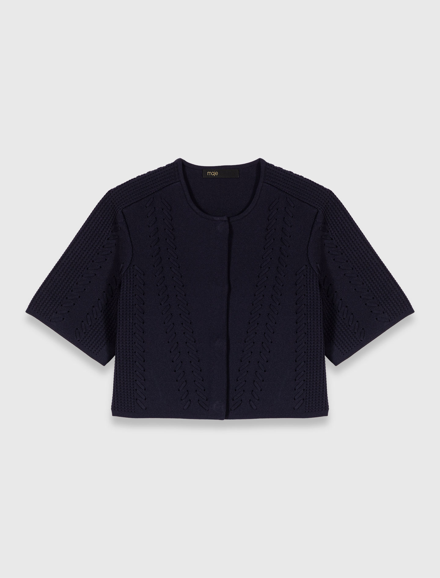 Cropped cardigan - Navy