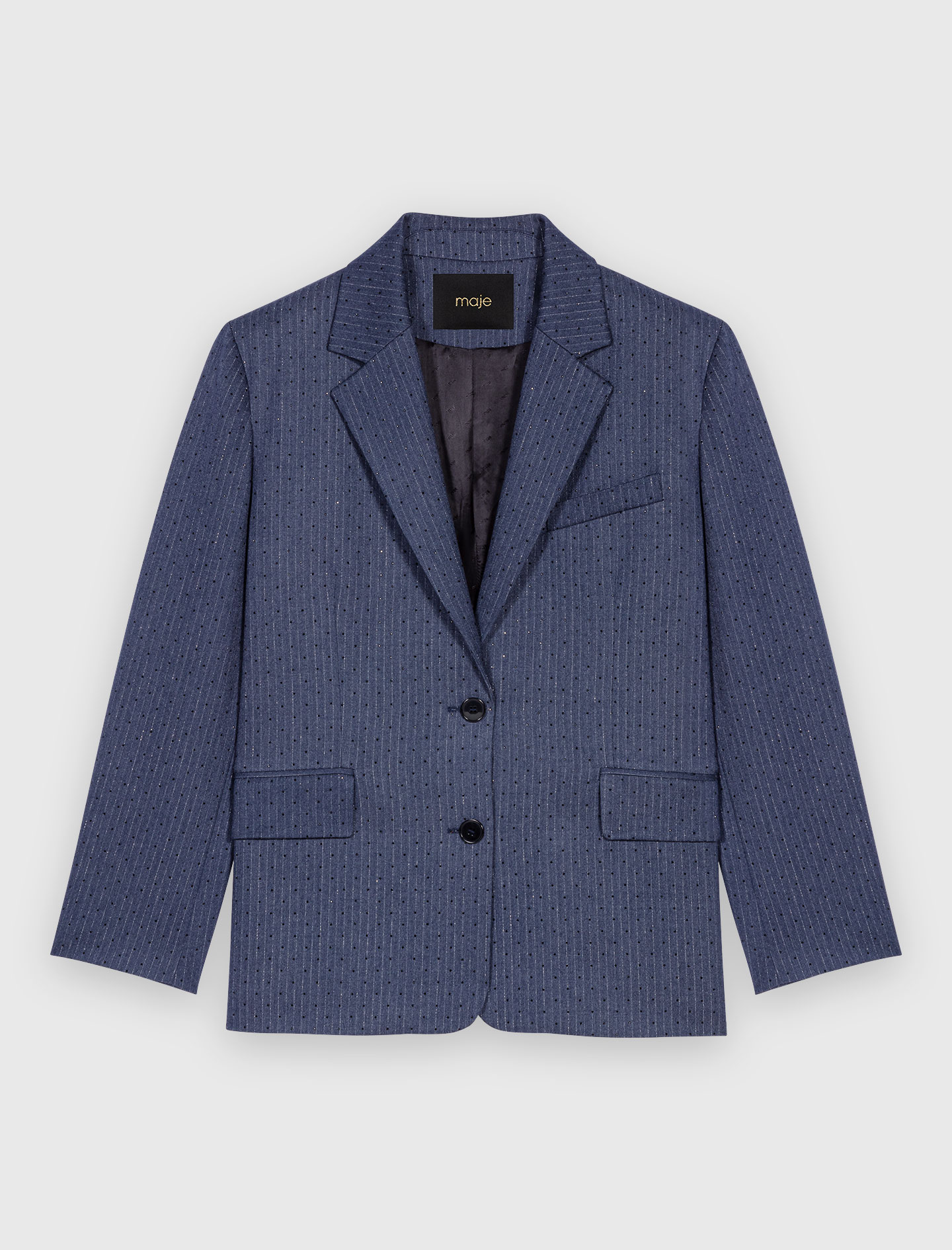 Rhinestone suit jacket - Blue
