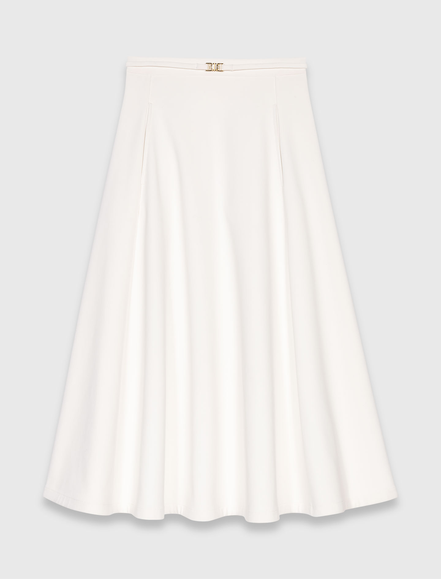 Heavy crepe petticoat - White