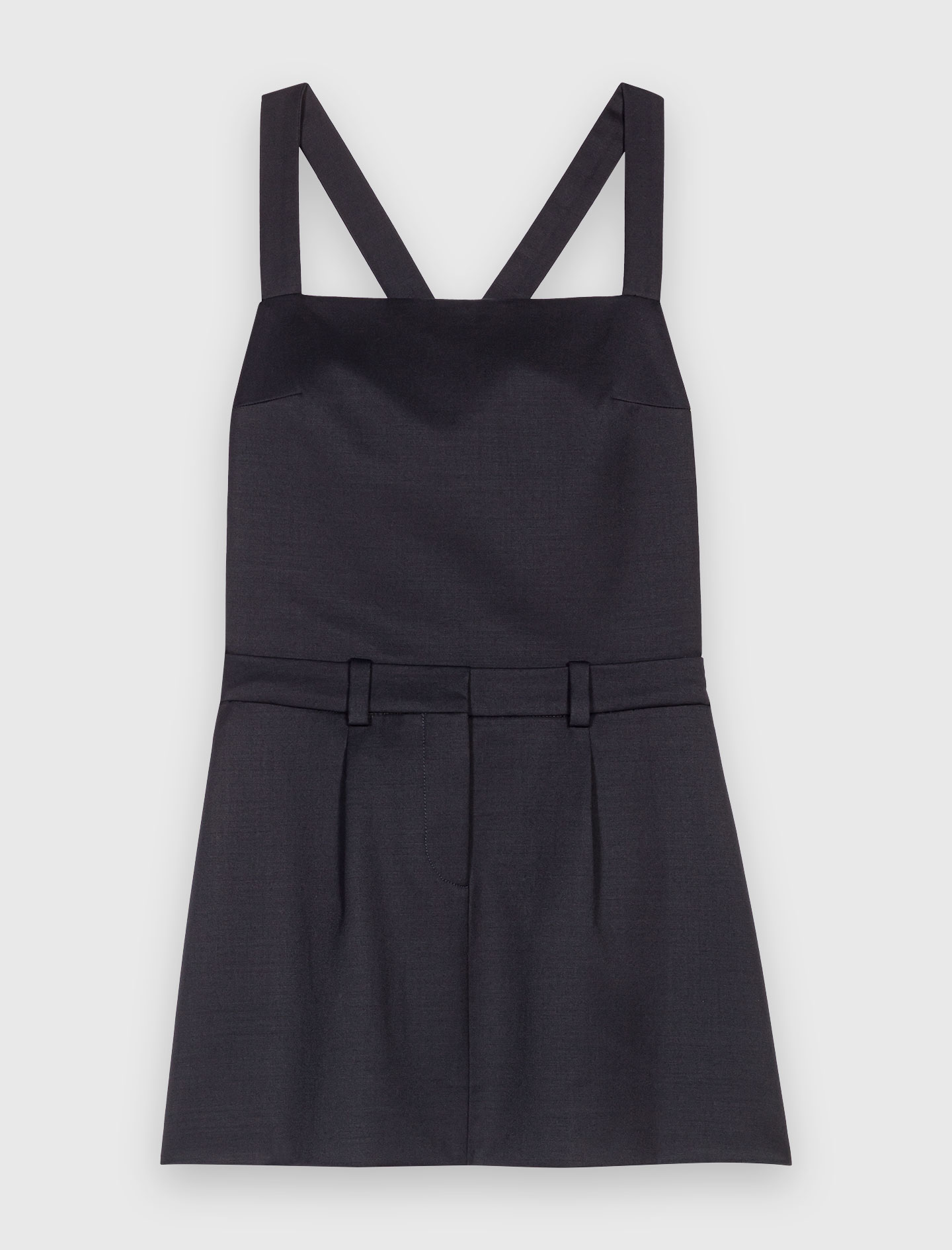 Pinafore strap dress - Navy