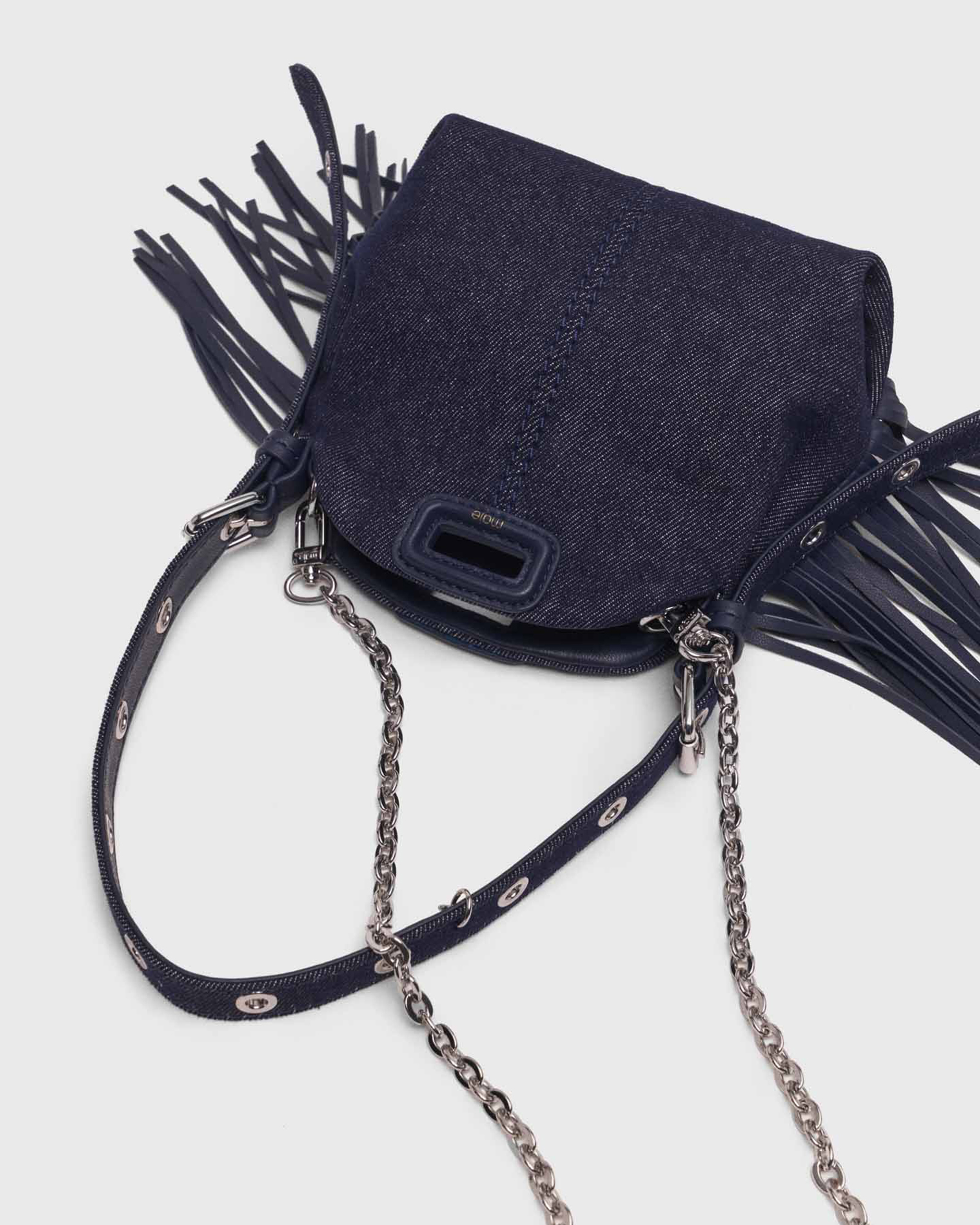 Miss M micro denim bag - Navy