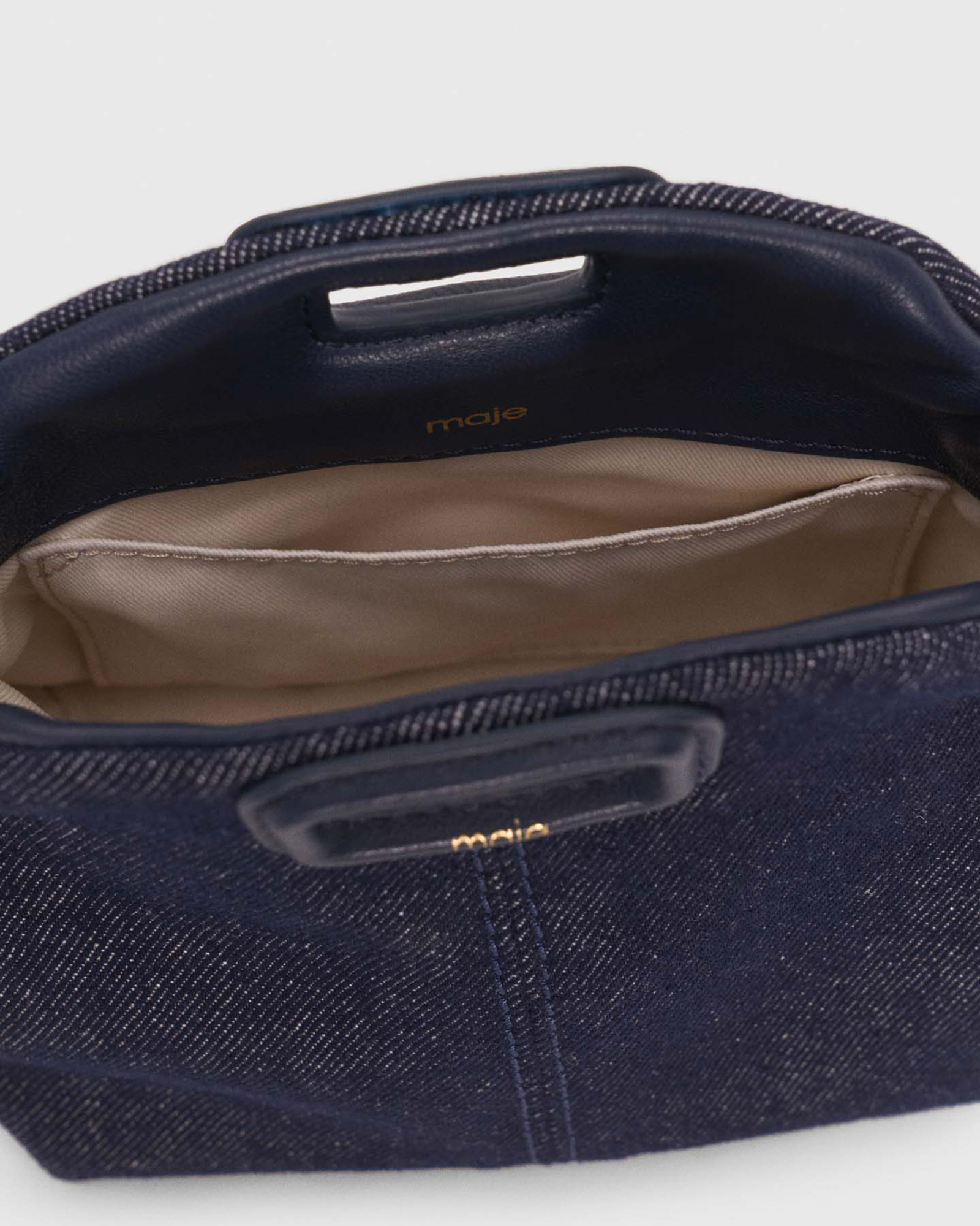 Miss M micro denim bag - Navy