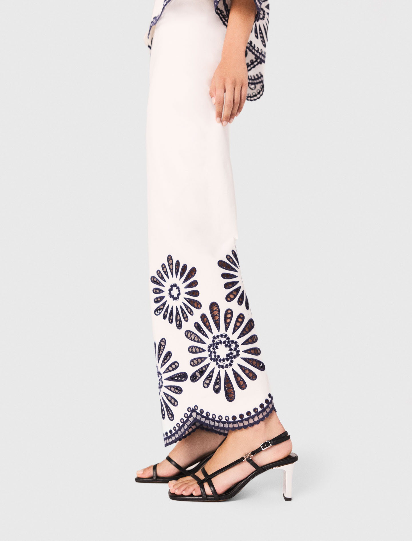 Cotton Canvas Trousers - White