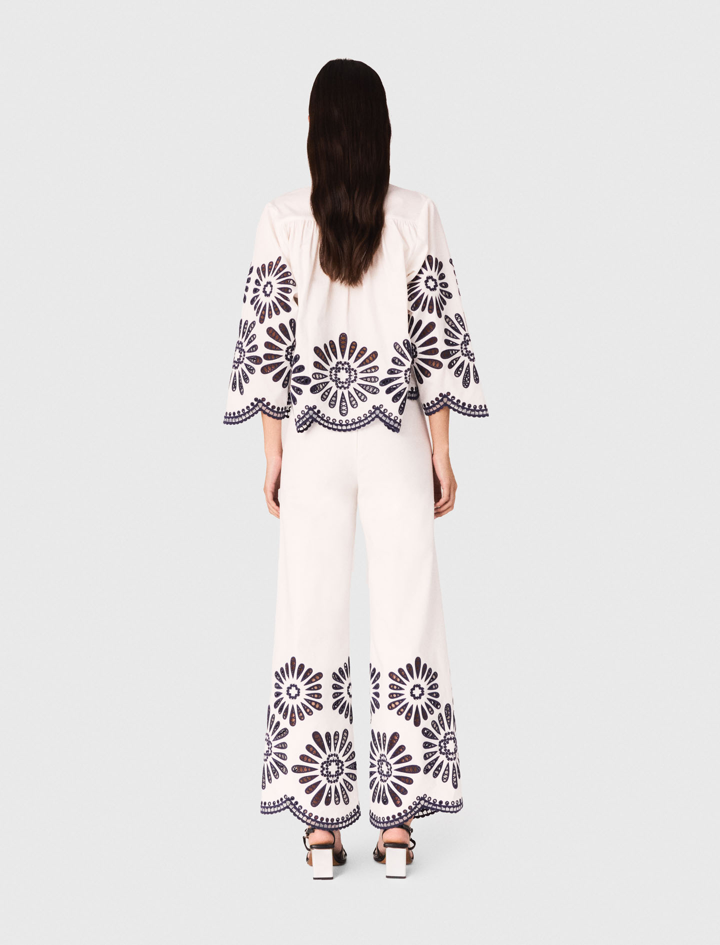 Cotton Canvas Trousers - White