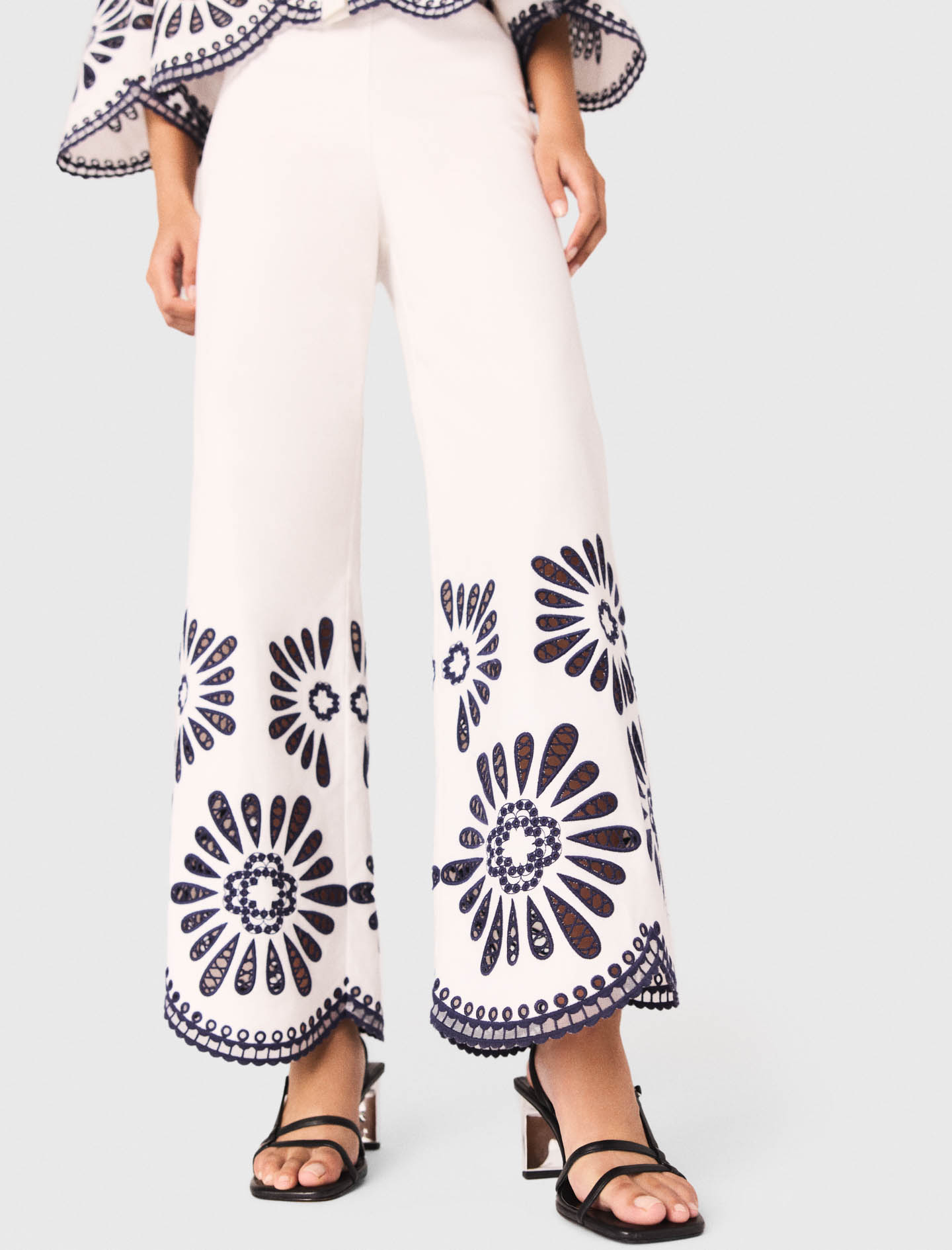 Cotton Canvas Trousers - White
