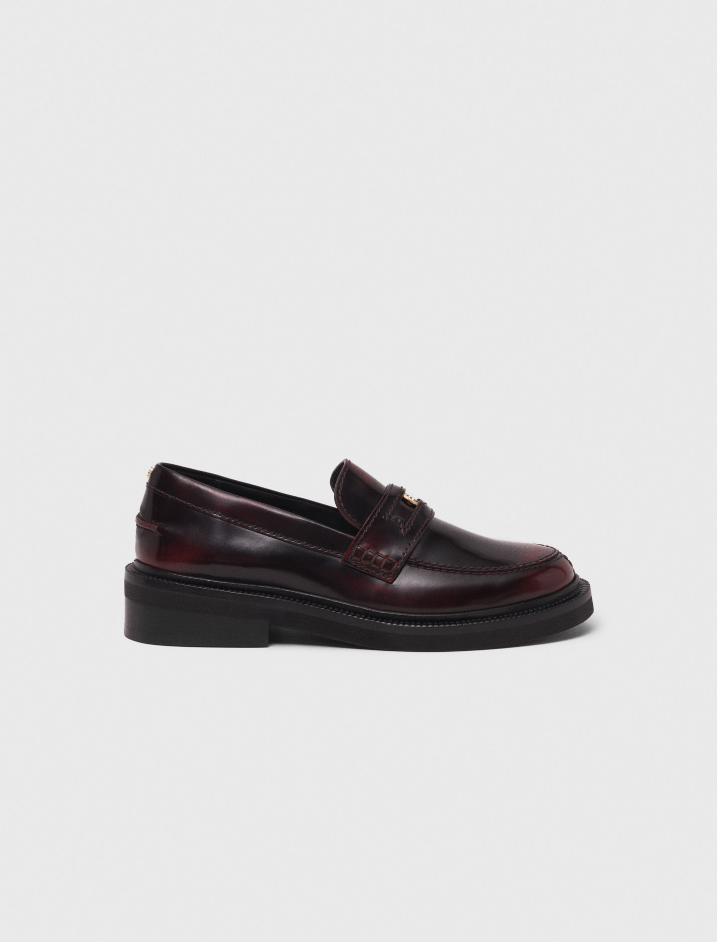 Leather loafers - Bordeaux