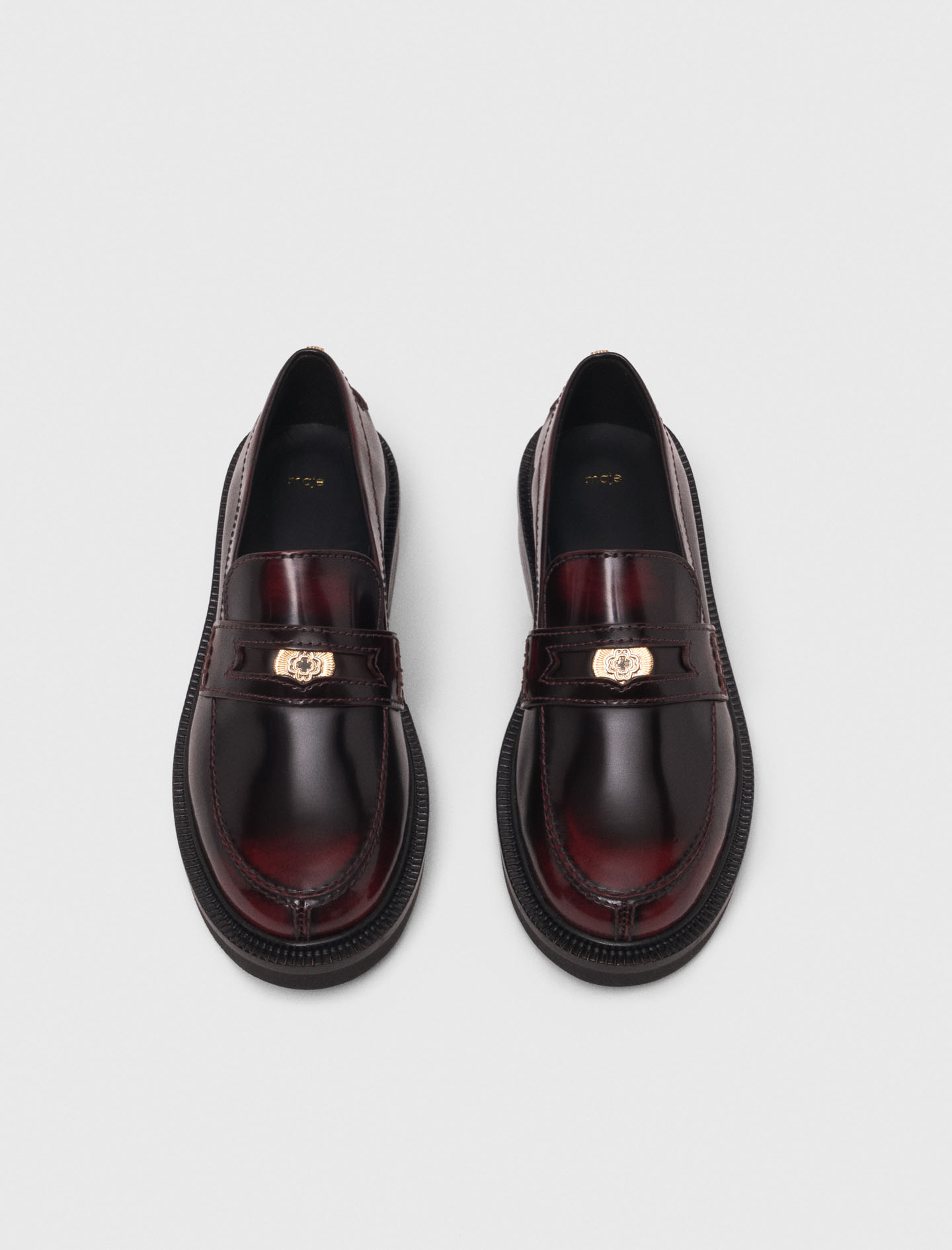 Leather loafers - Bordeaux