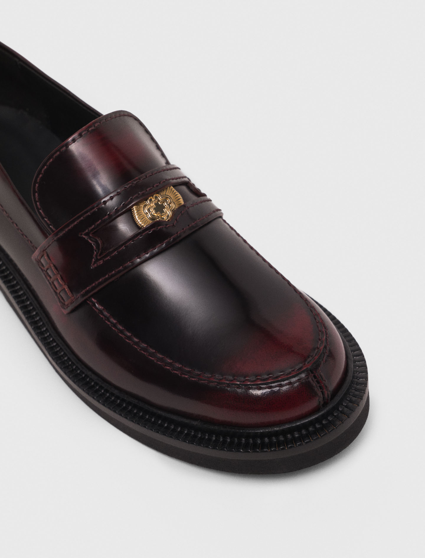 Leather loafers - Bordeaux
