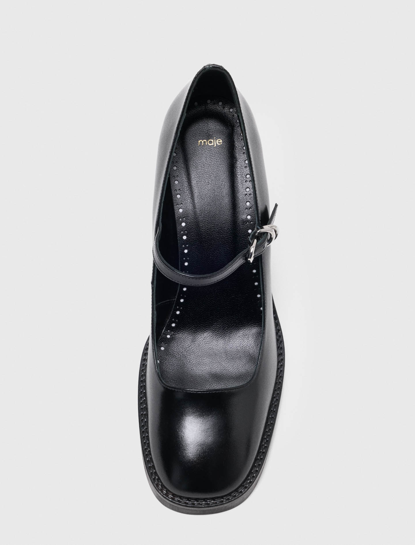 Leather Mary Janes - Black
