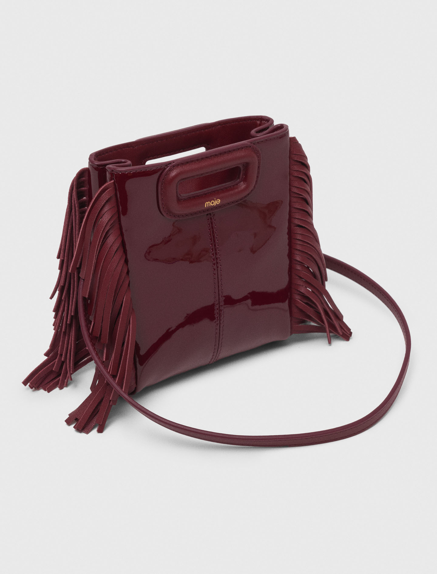 Smooth leather Miss M bag - Bordeaux