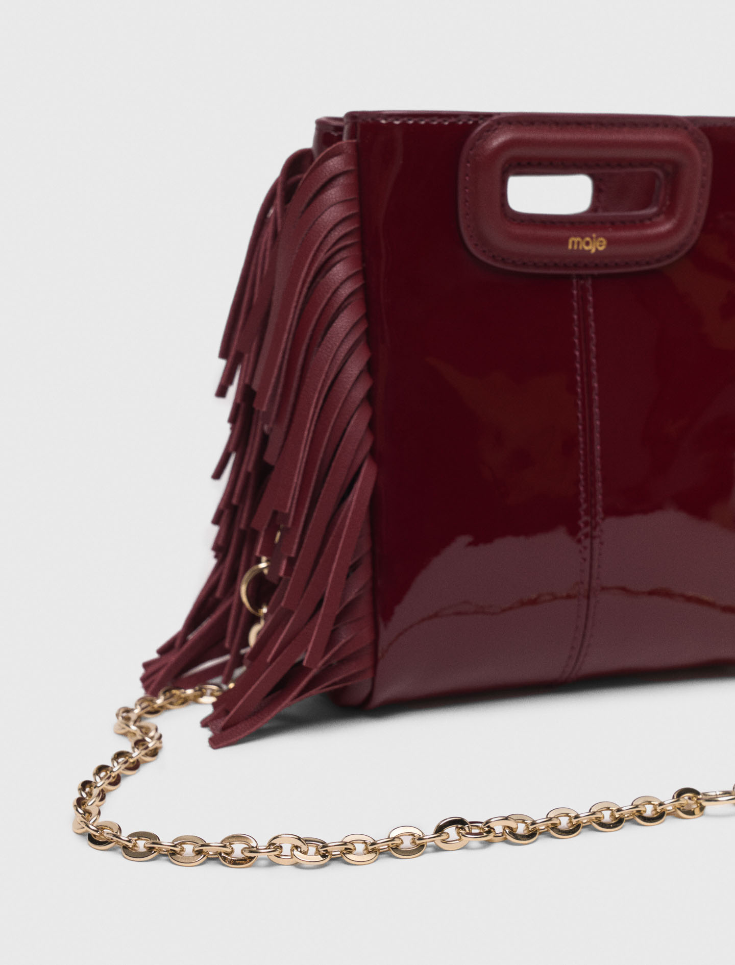 Smooth leather Miss M bag - Bordeaux