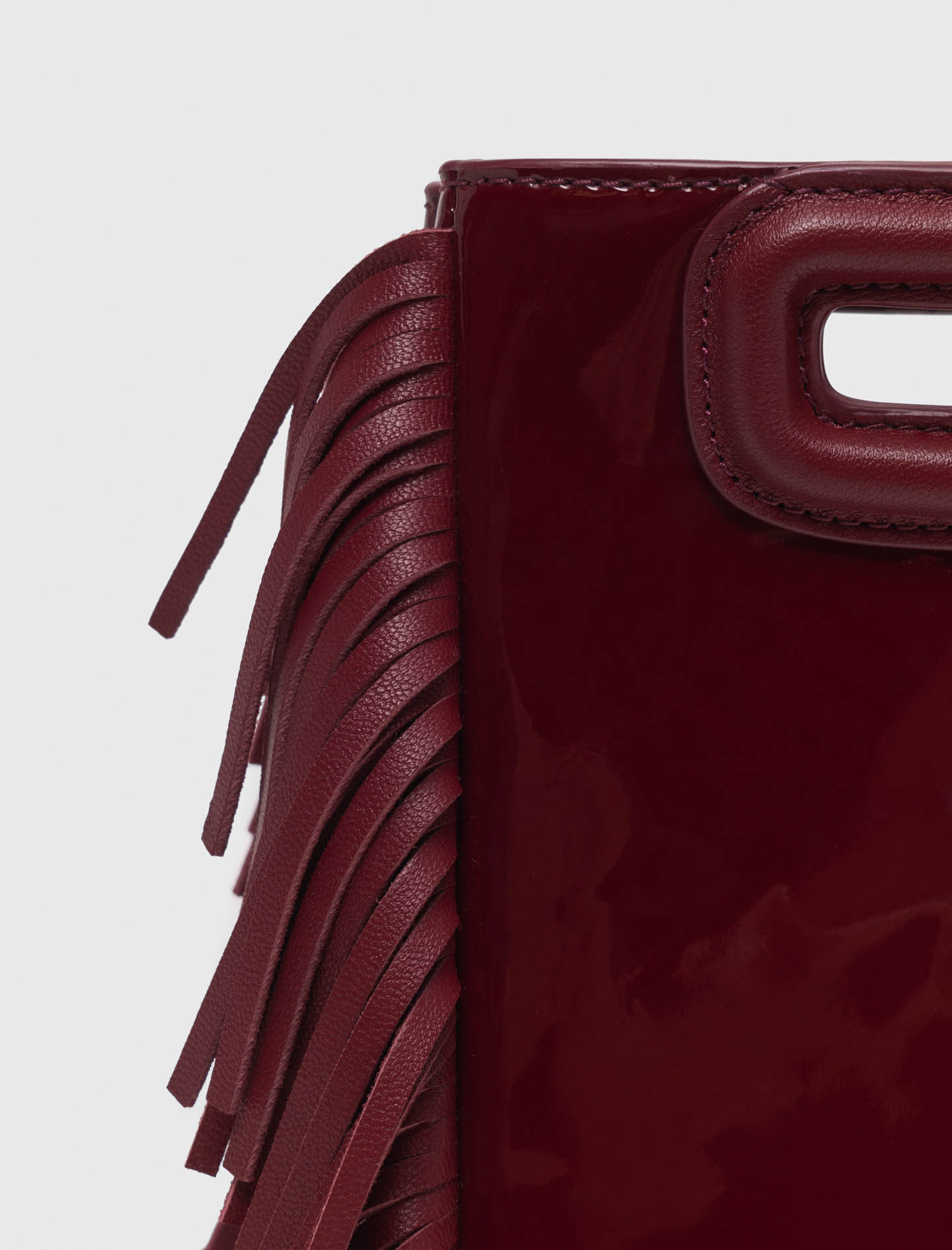 Smooth leather Miss M bag - Bordeaux