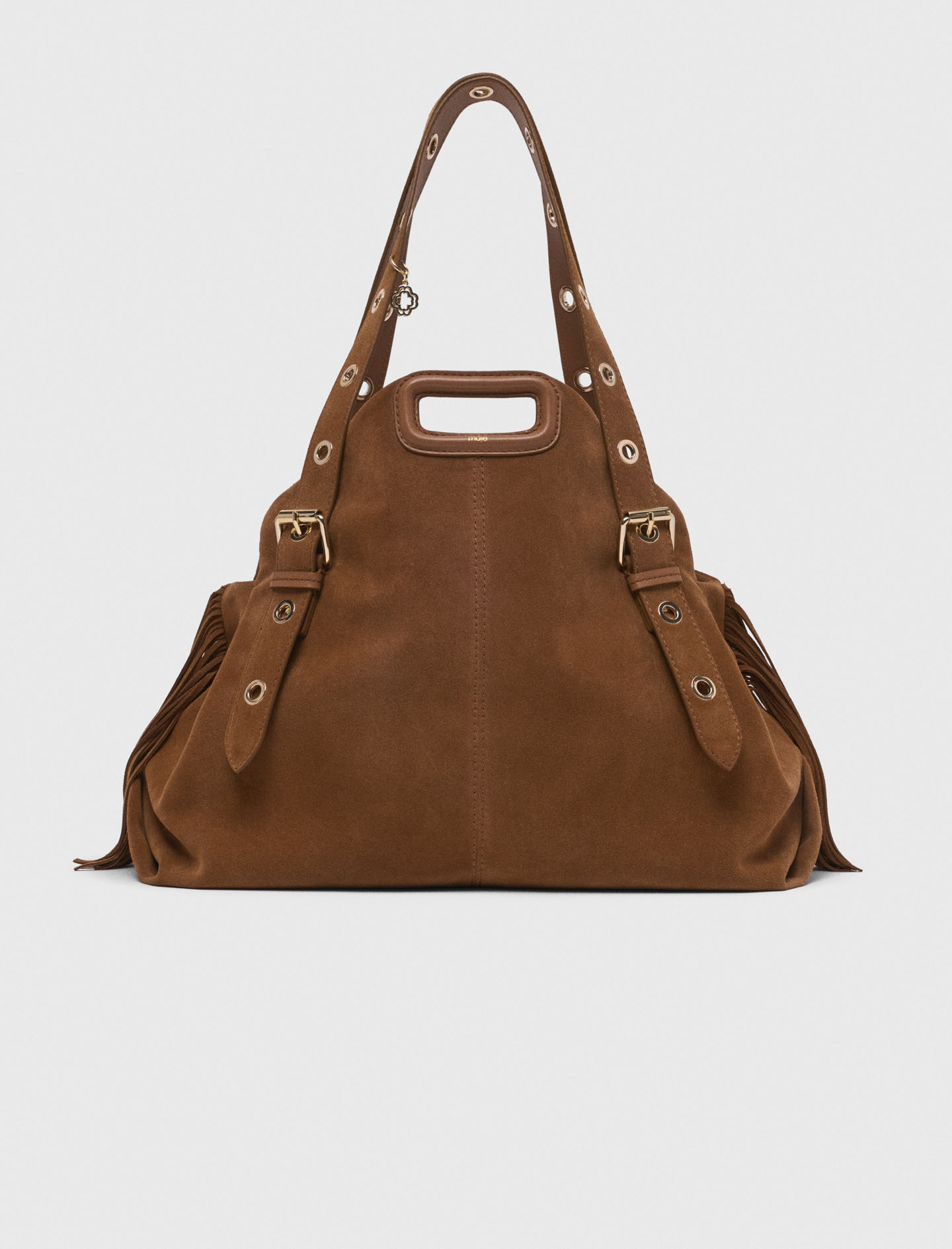 Suede Miss M XL bag - Camel