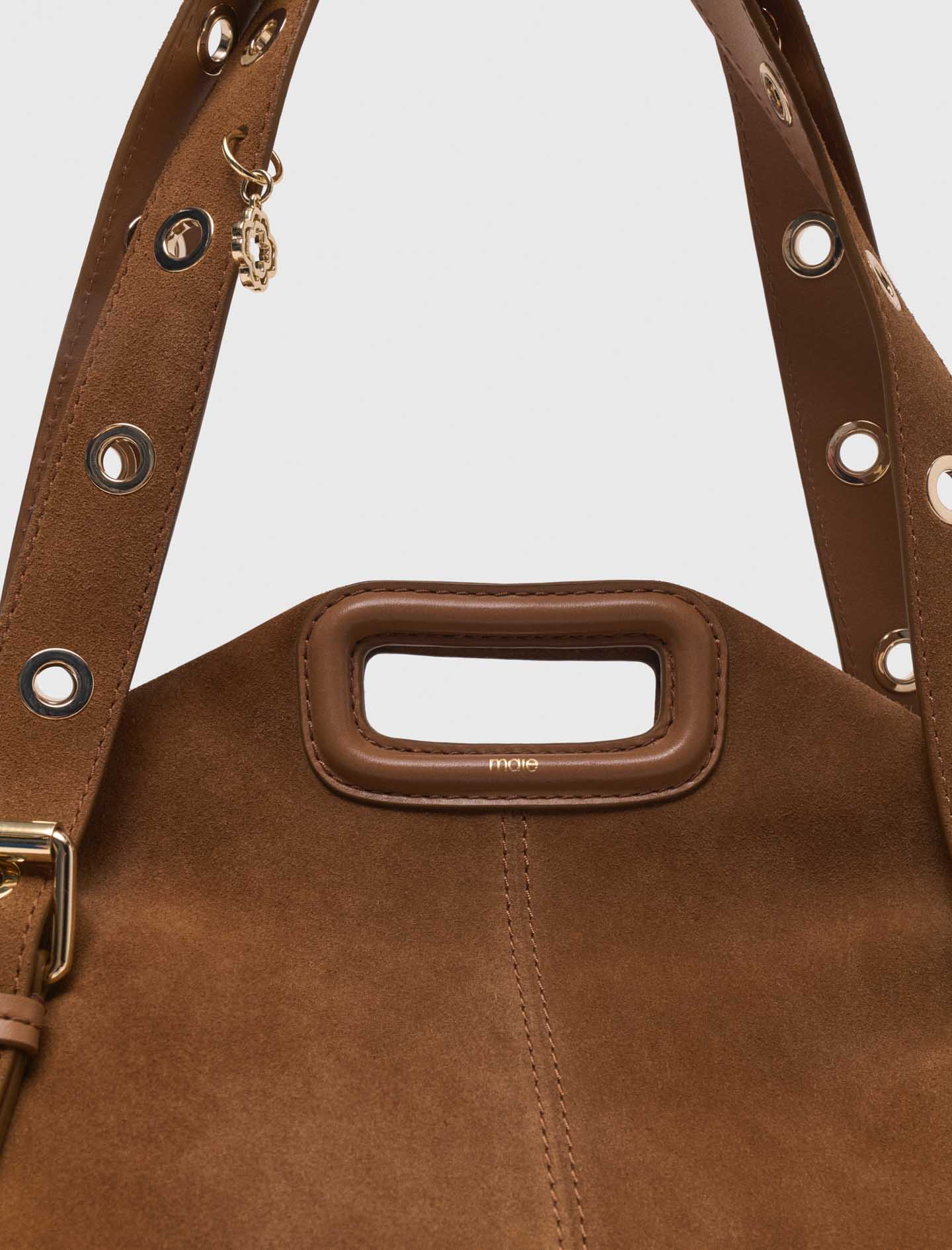 Suede Miss M XL bag - Camel