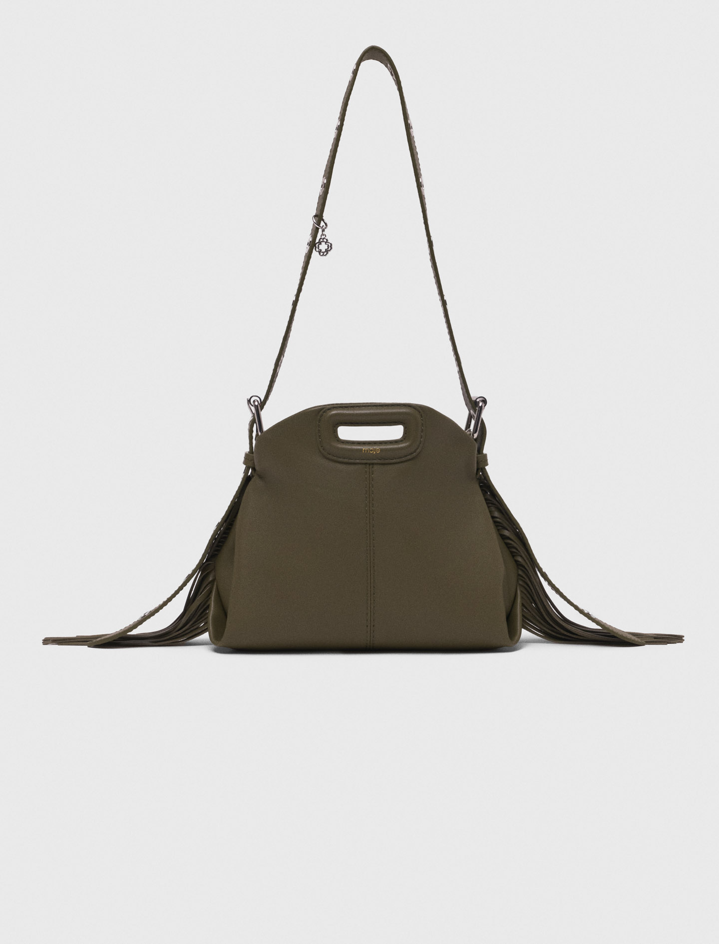 Plain leather mini Miss M bag - Green