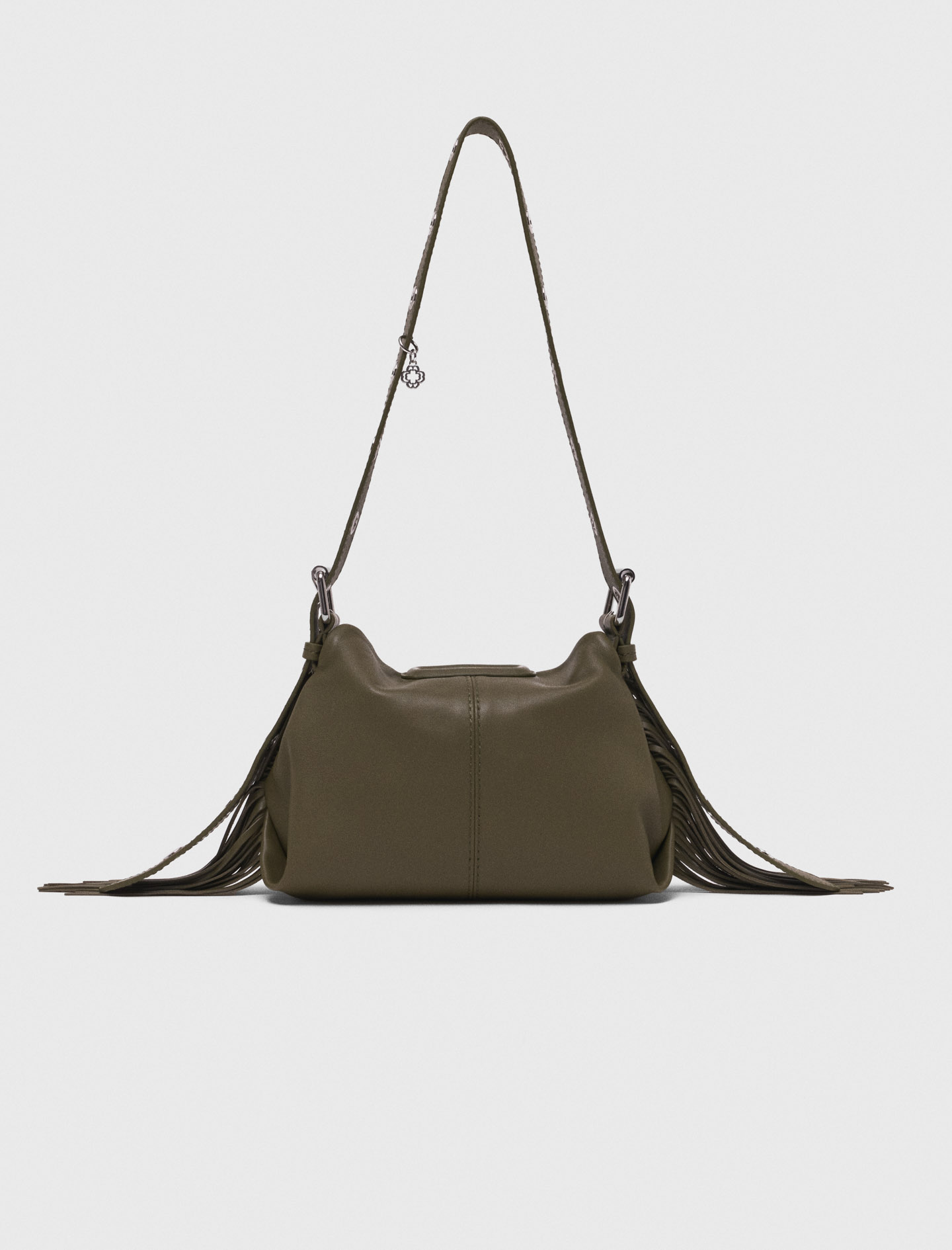 Plain leather mini Miss M bag - Green