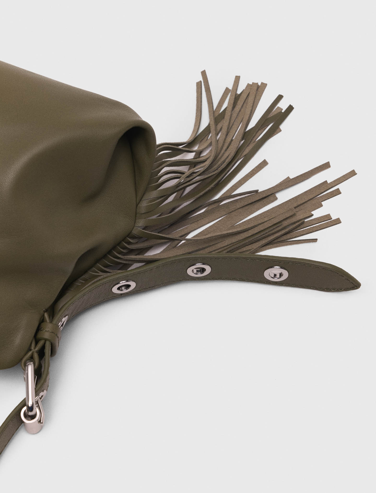 Plain leather mini Miss M bag - Green