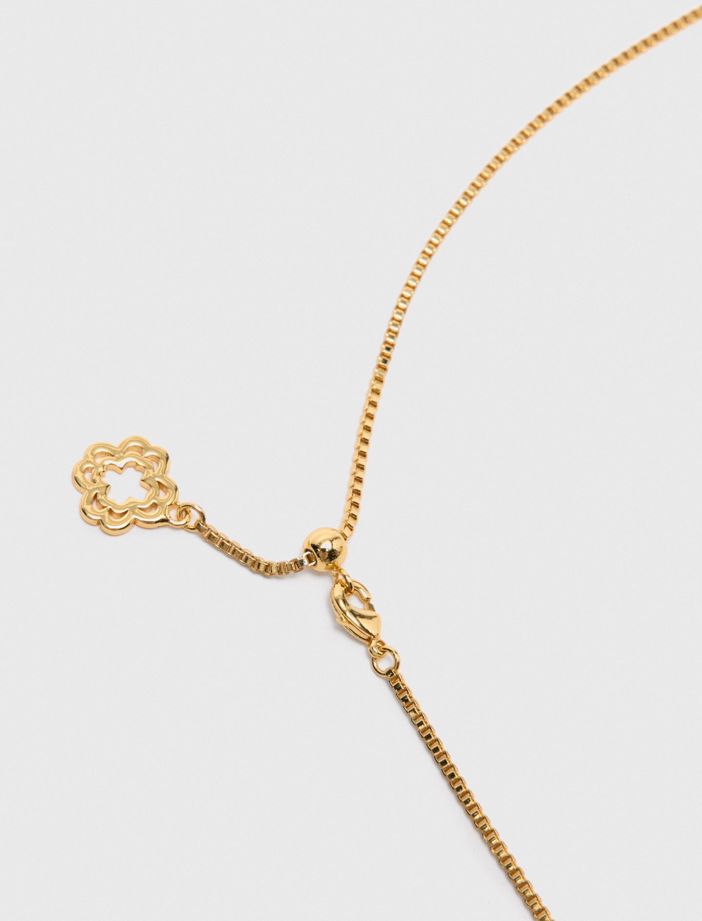 Zodiac sign plaque necklace Leo - Gold