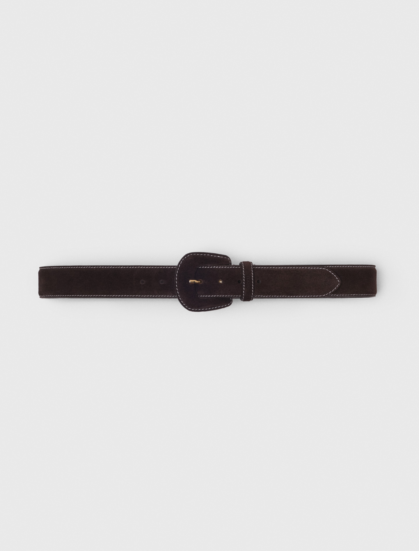Suede belt - Brown