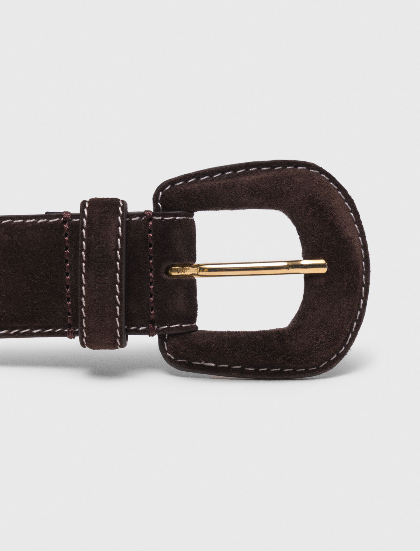 Suede belt - Brown