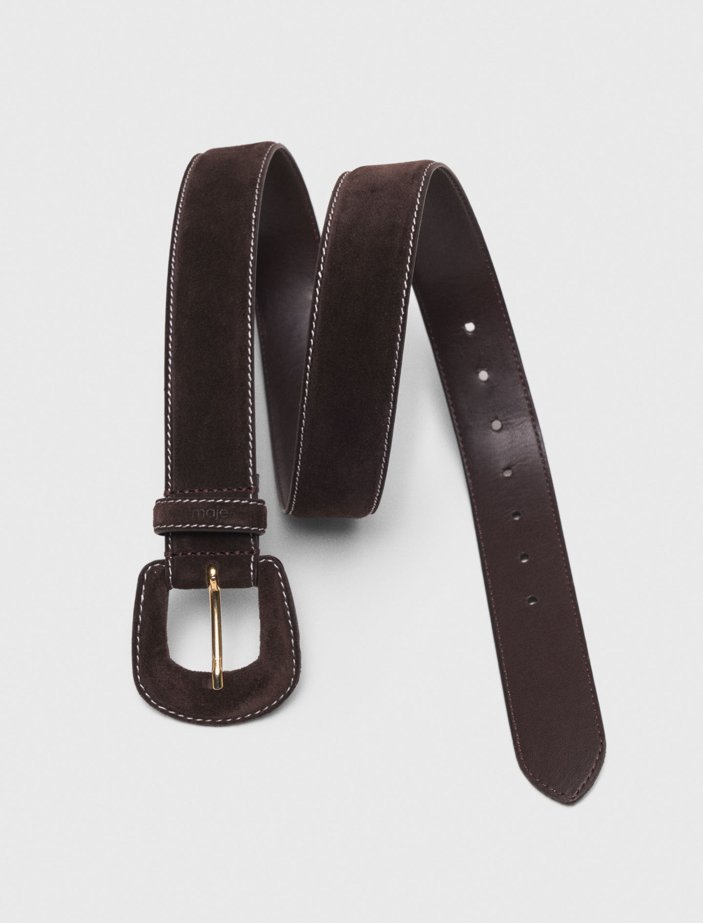 Suede belt - Brown