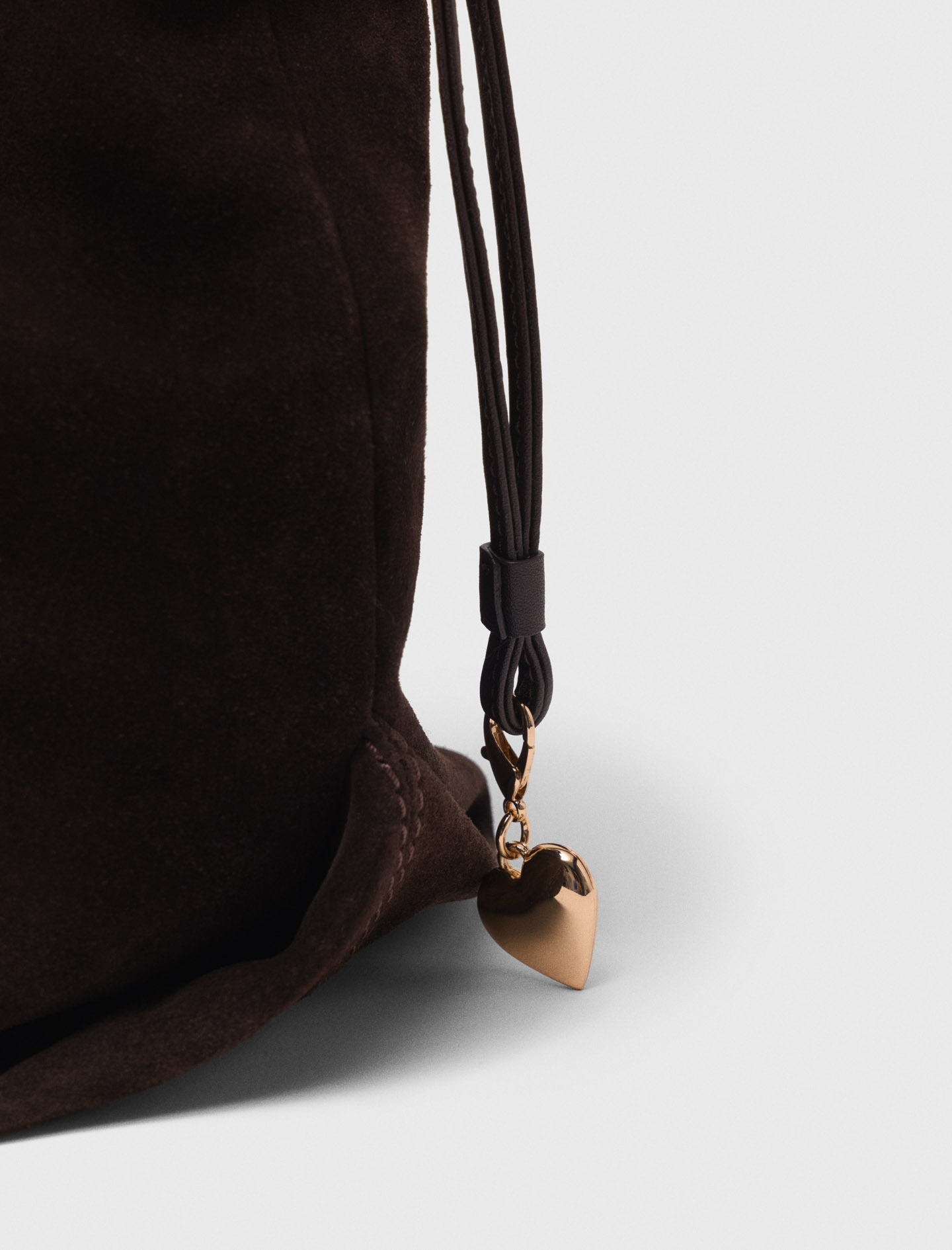 Suede leather Miss M bag - Brown