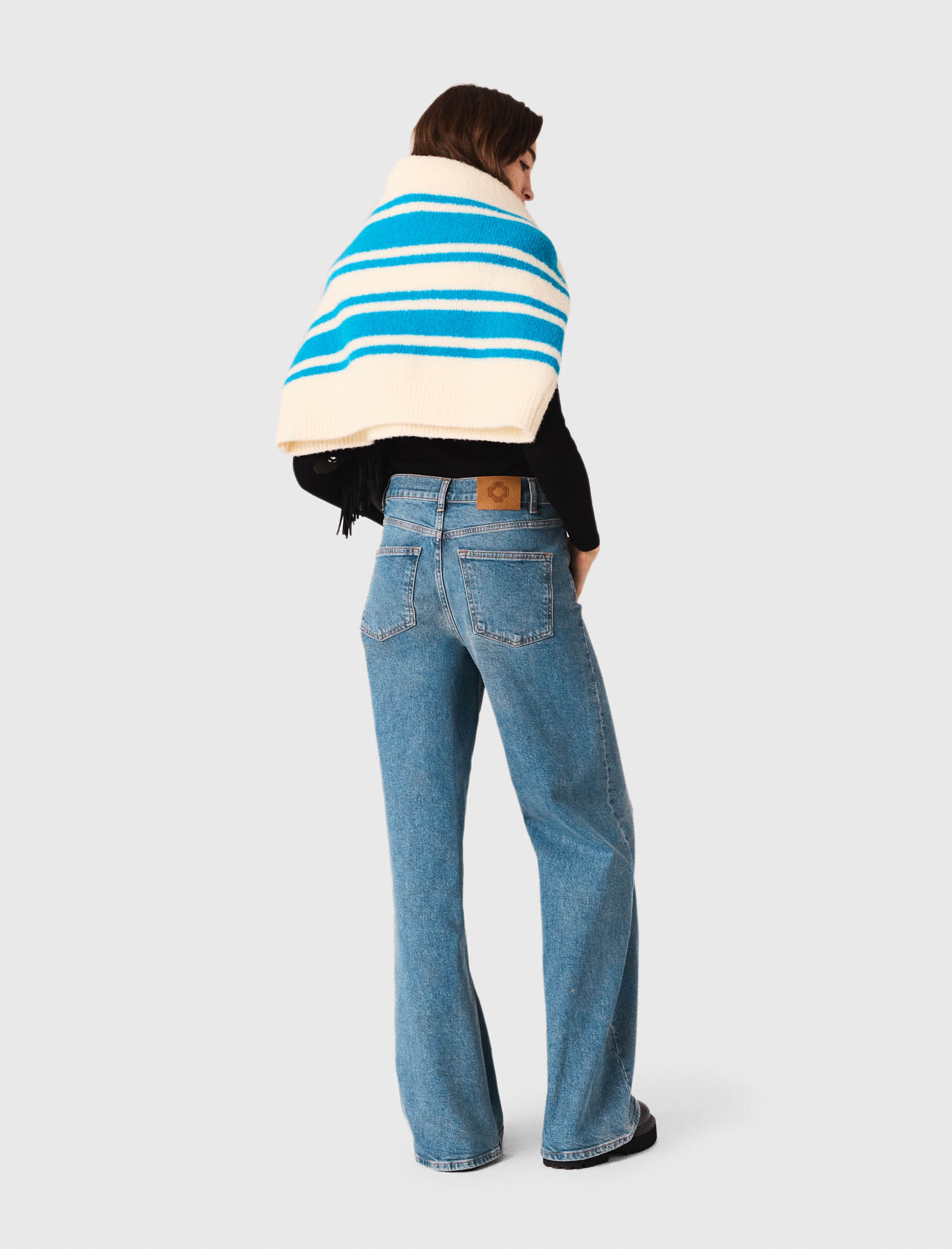 Flared jeans with chain - Blue