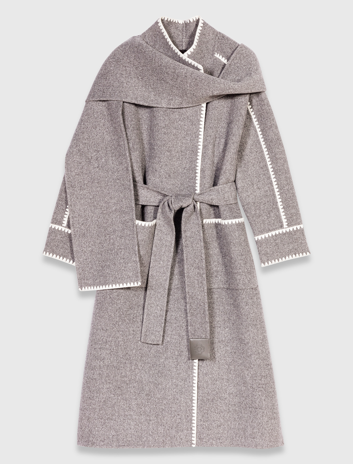 Long double faced coat - Grey