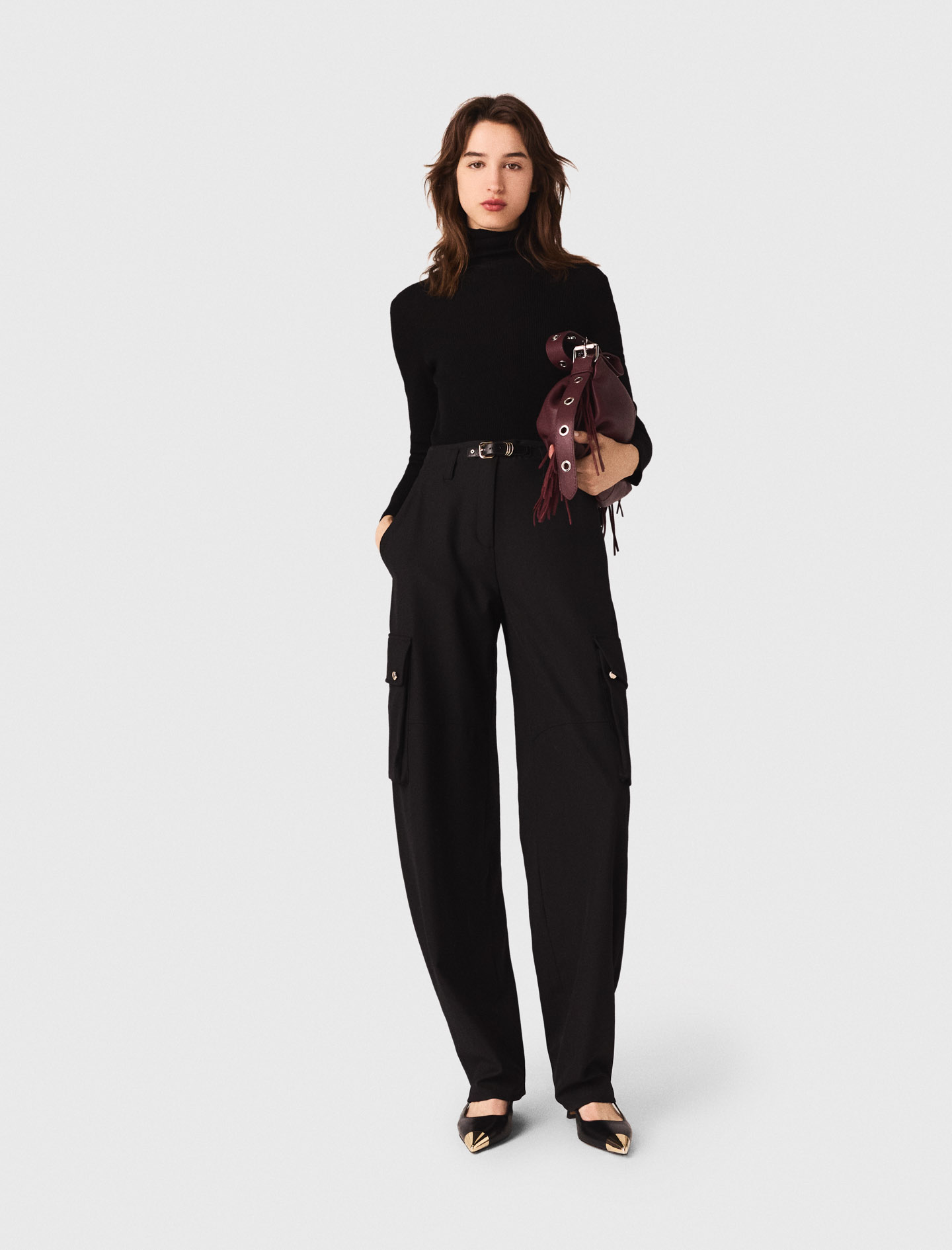 Second skin roll neck jumper - Black