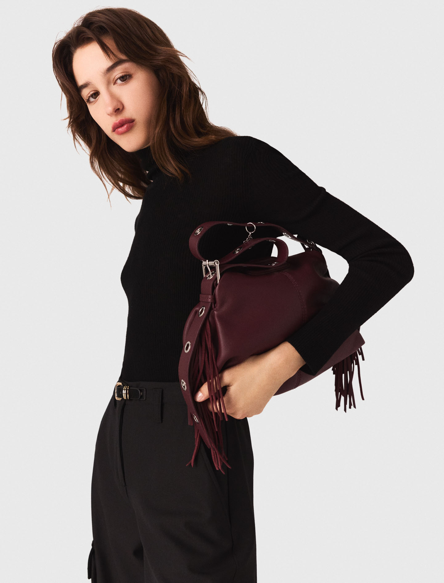 Second skin roll neck jumper - Black