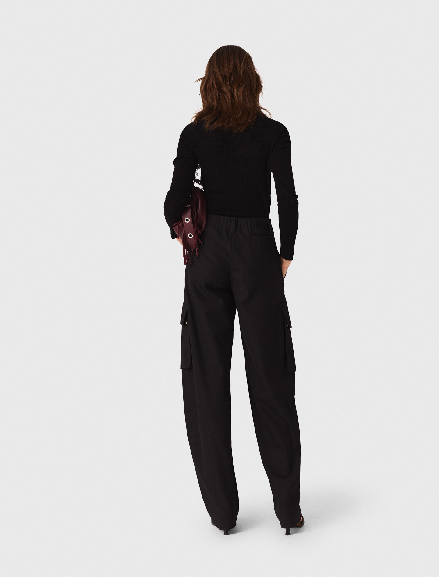 Second skin roll neck jumper - Black