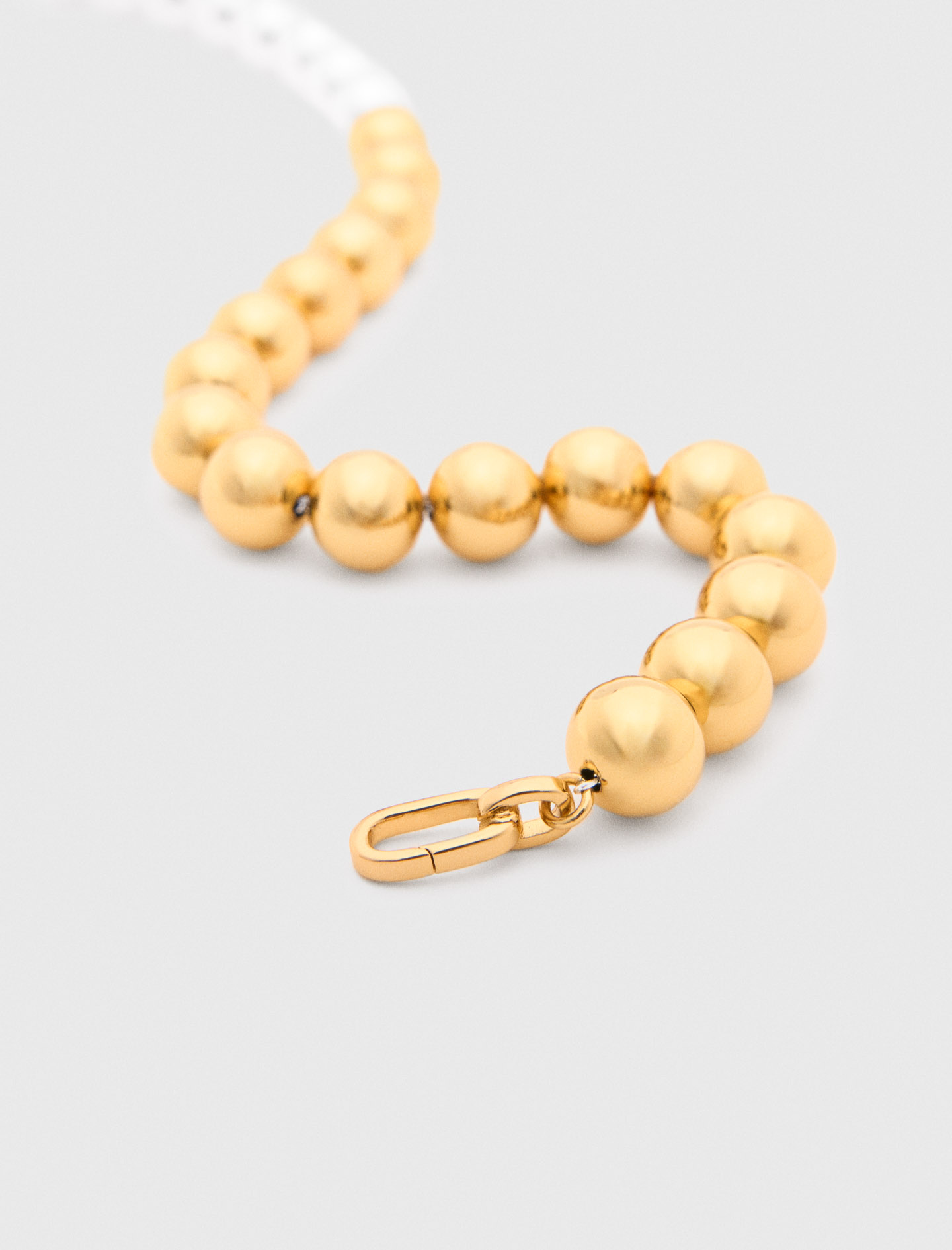 Two tone pearl necklace - Gold