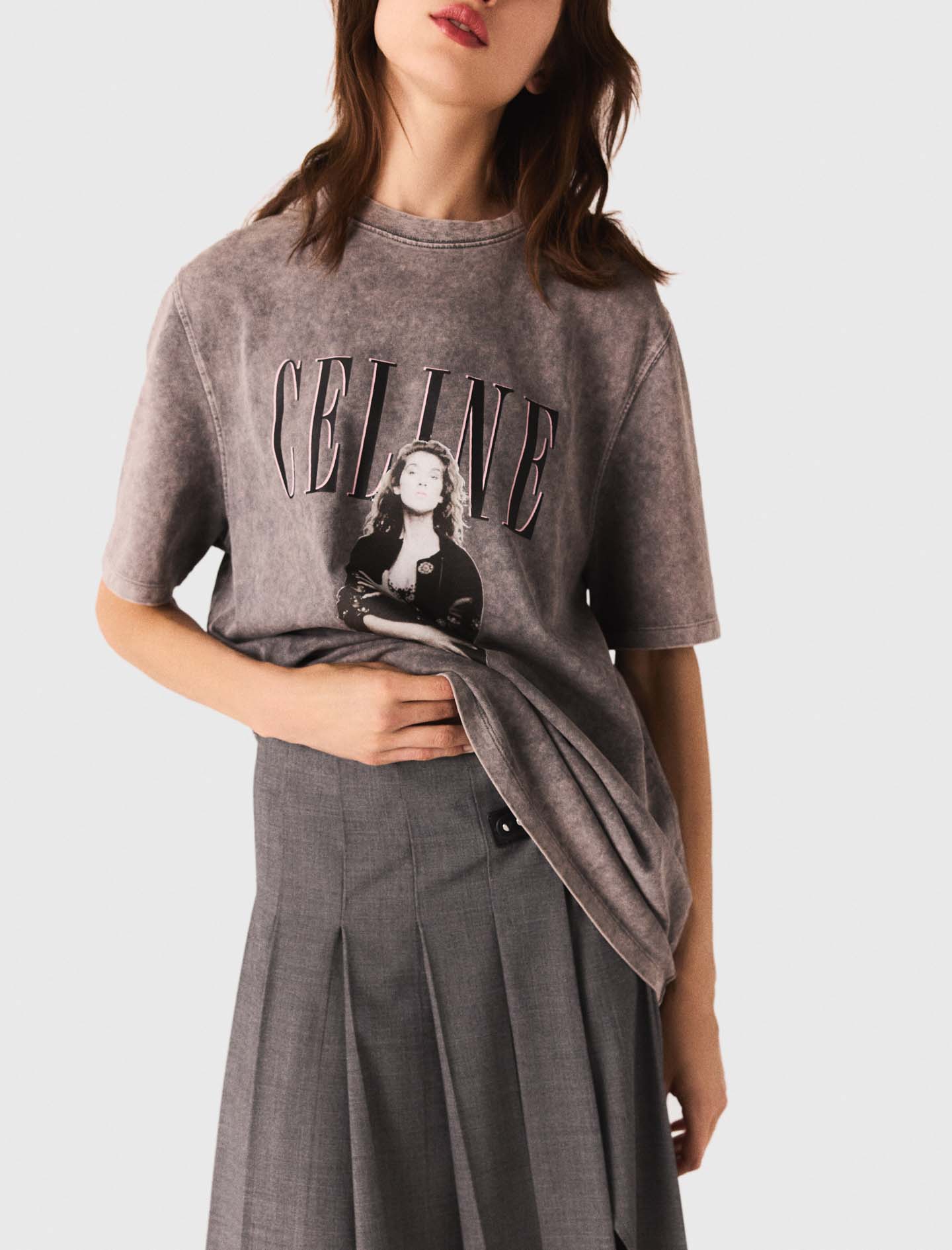 Celine Dion Tshirt Grey | Maje