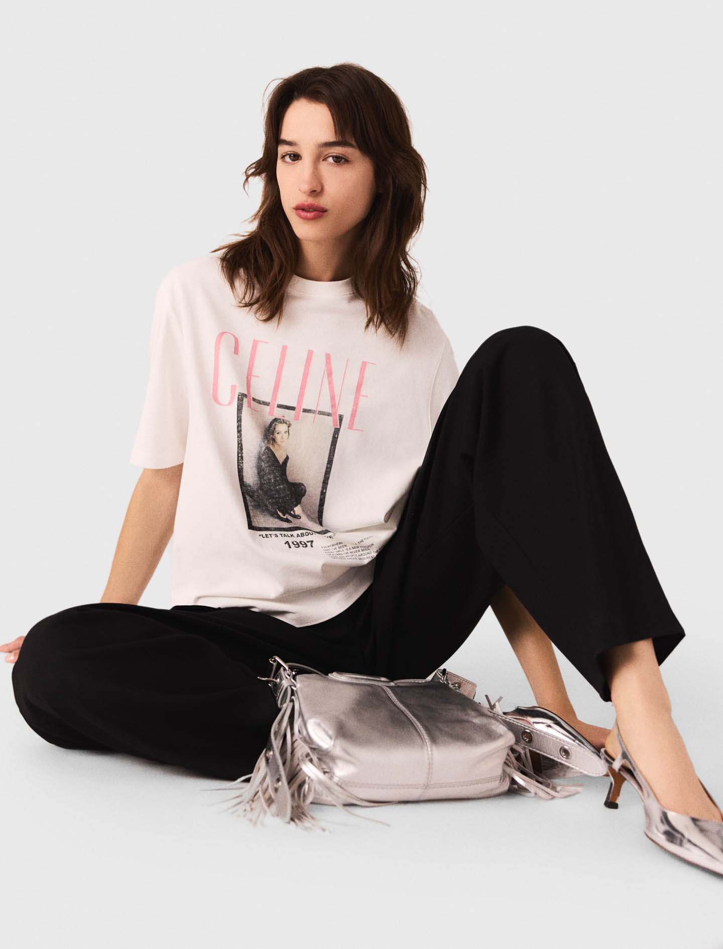 Maje x Céline Dion Tshirt - White