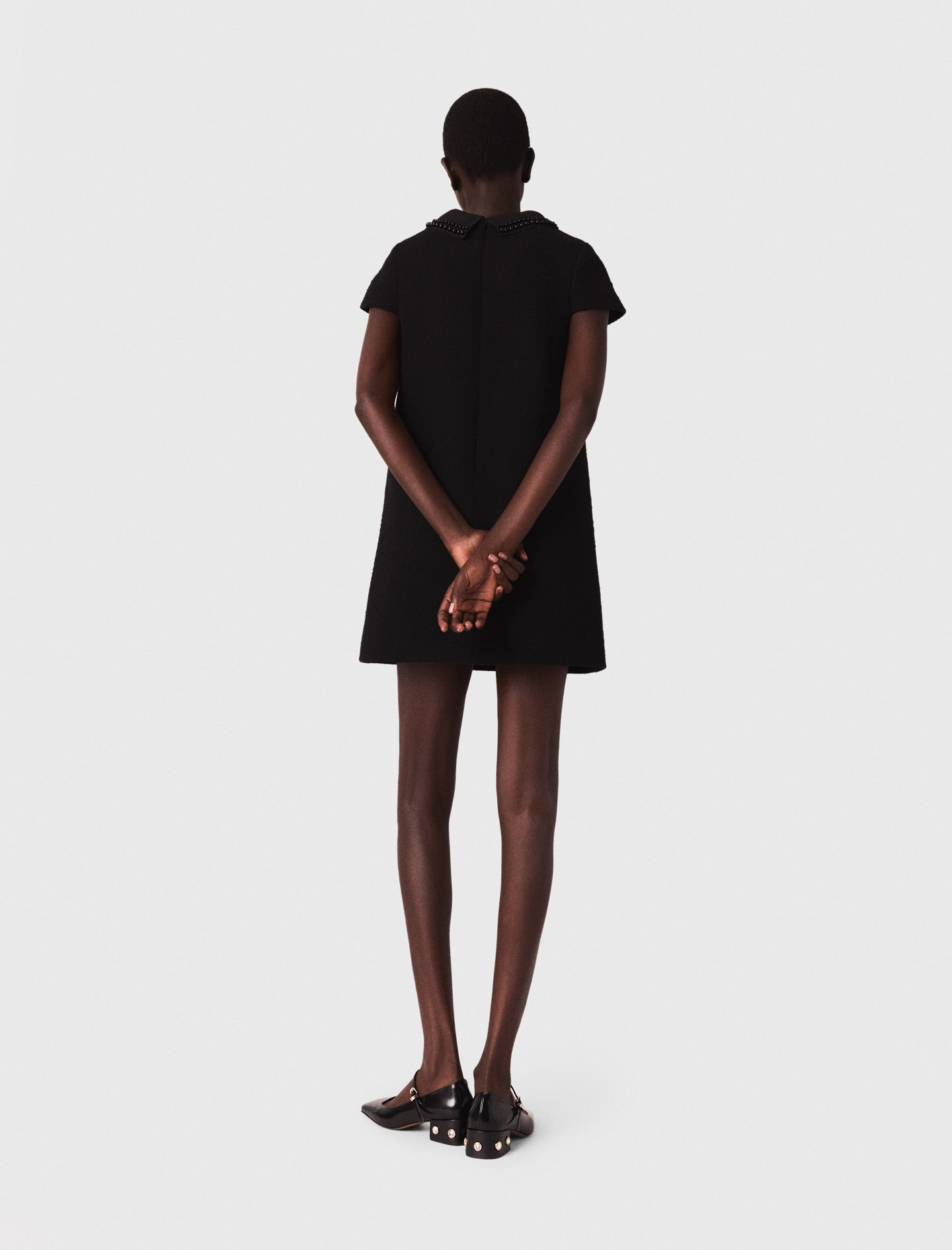 Short tweed dress - Black Short tweed dress - Black